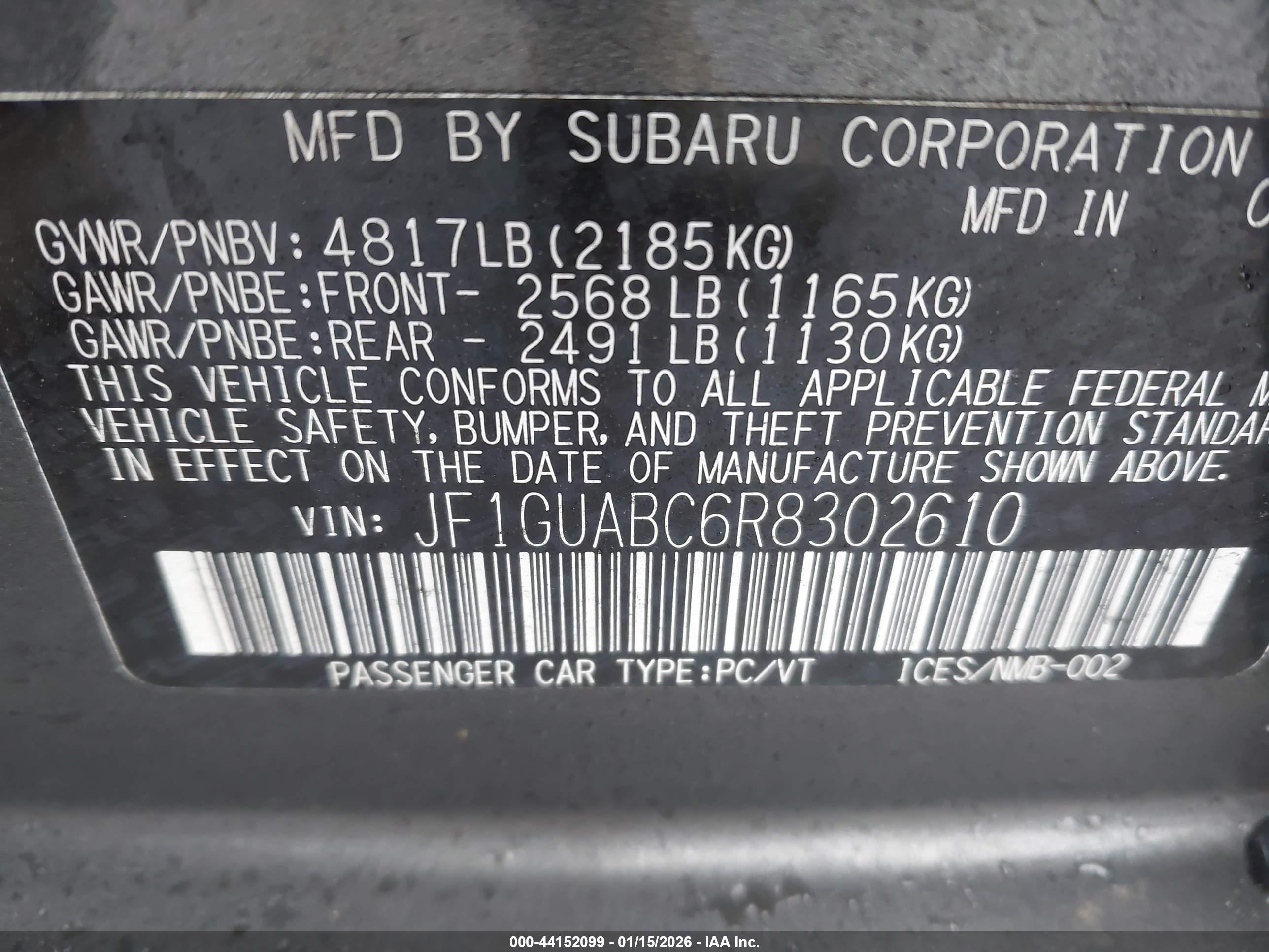 SUBARU IMPREZA image 9