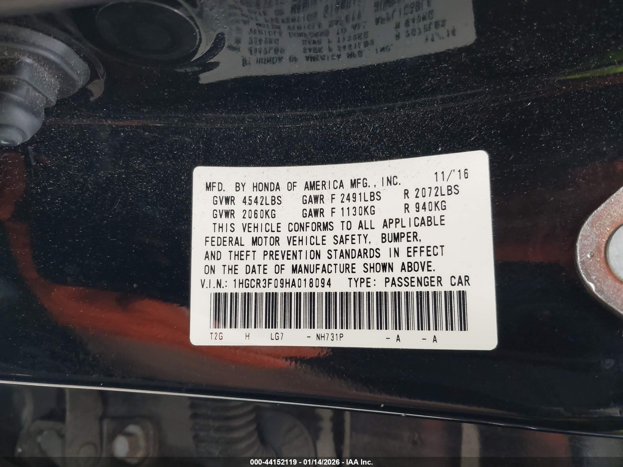 HONDA ACCORD image 9