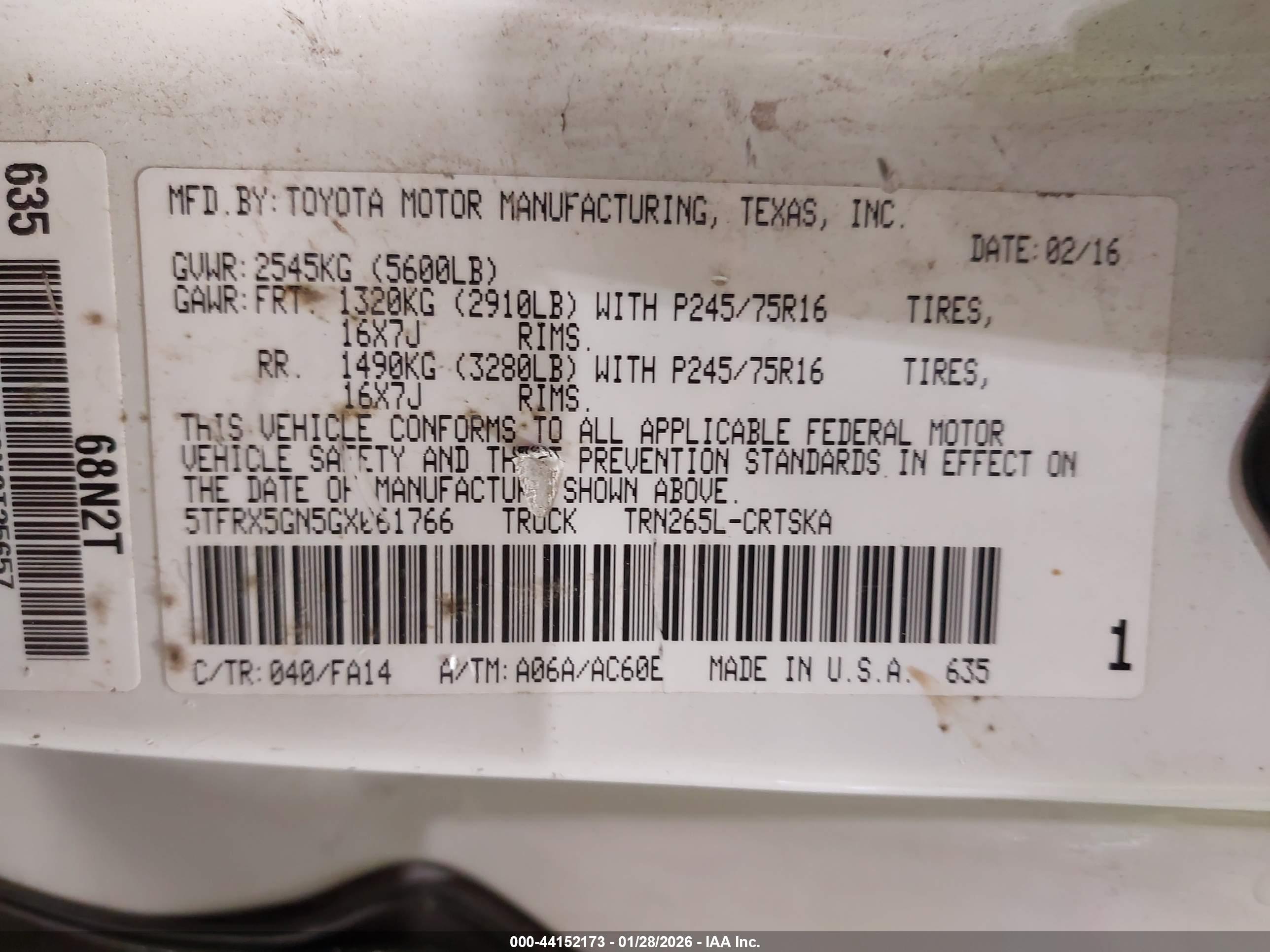 TOYOTA TACOMA image 9