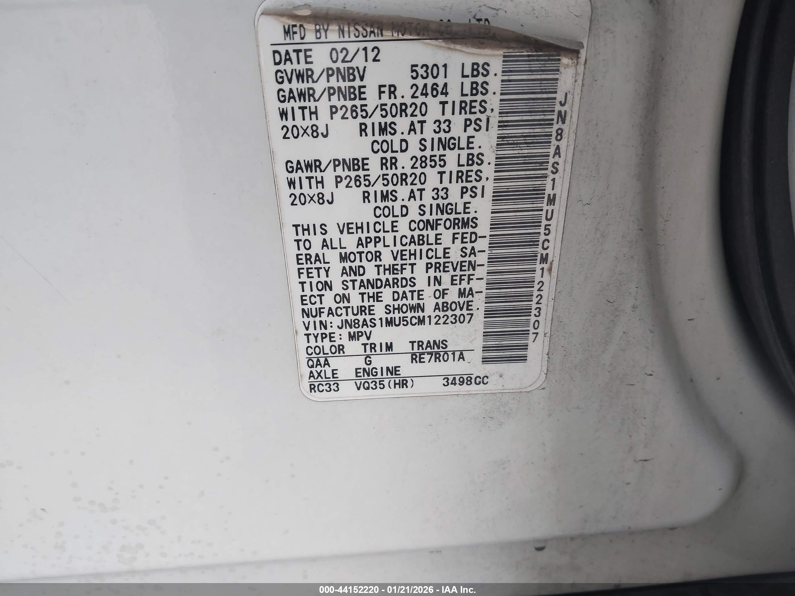 INFINITI FX35 image 9