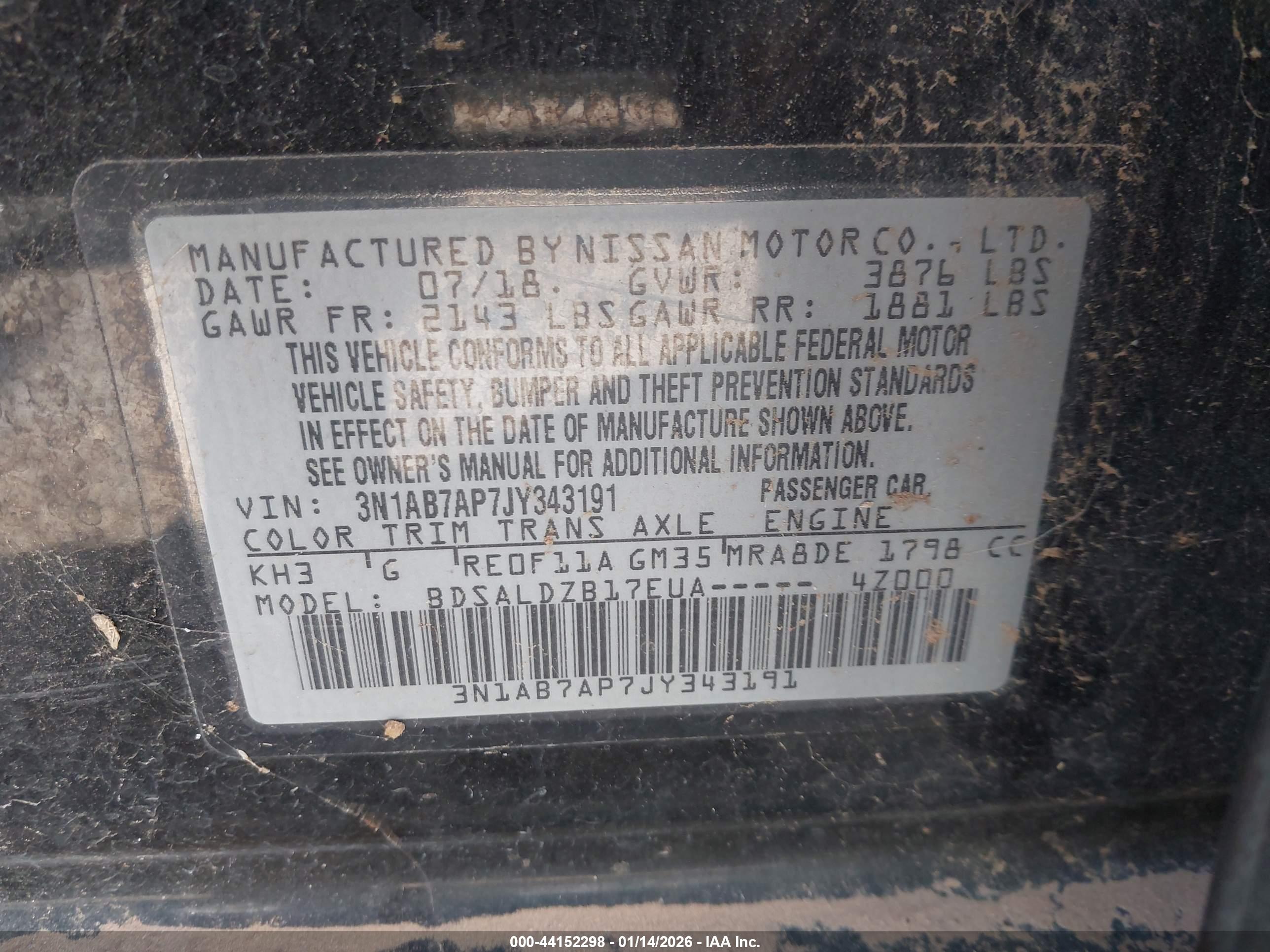 NISSAN SENTRA image 9