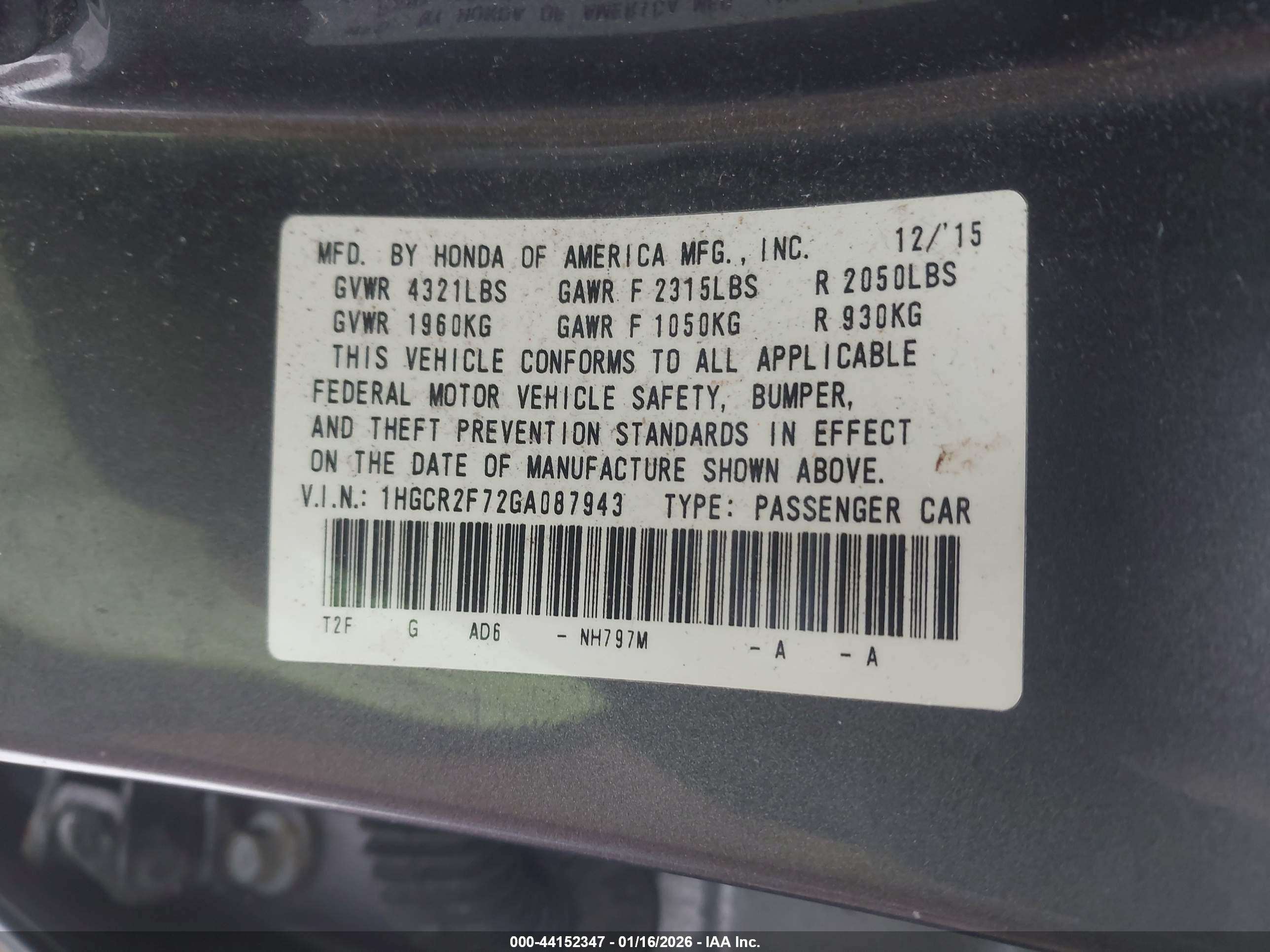 HONDA ACCORD image 9
