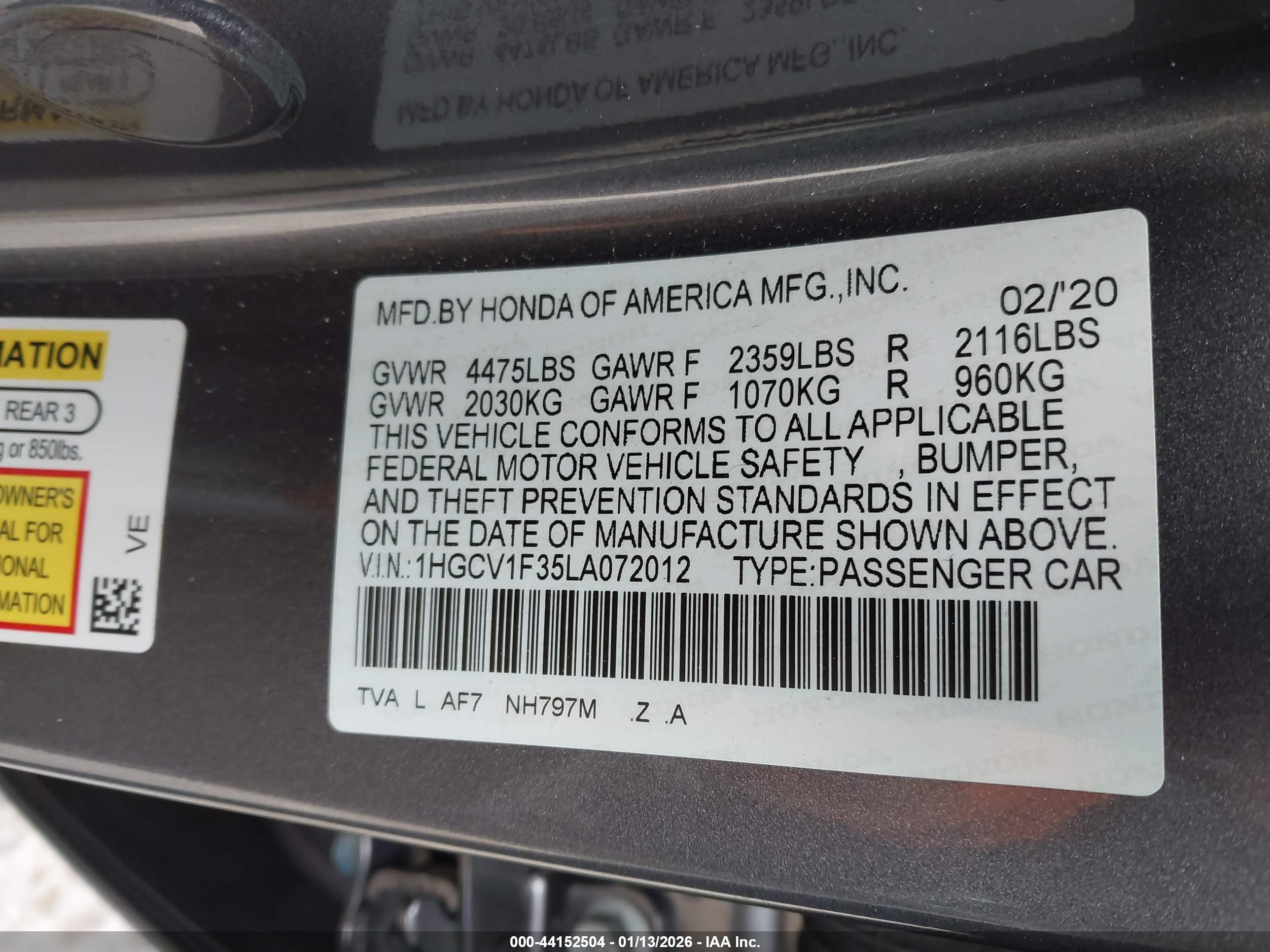 HONDA ACCORD image 9