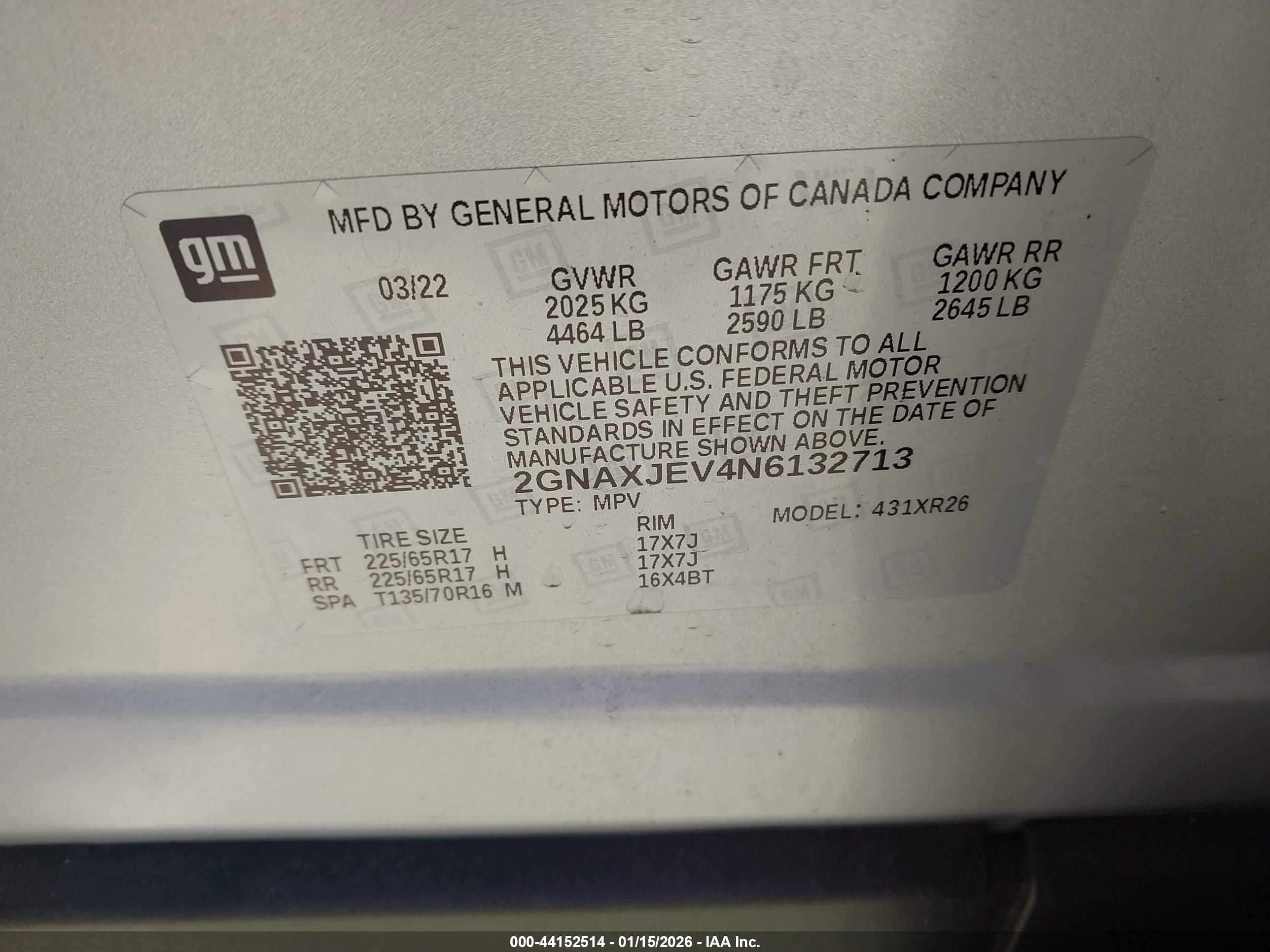 CHEVROLET EQUINOX image 9