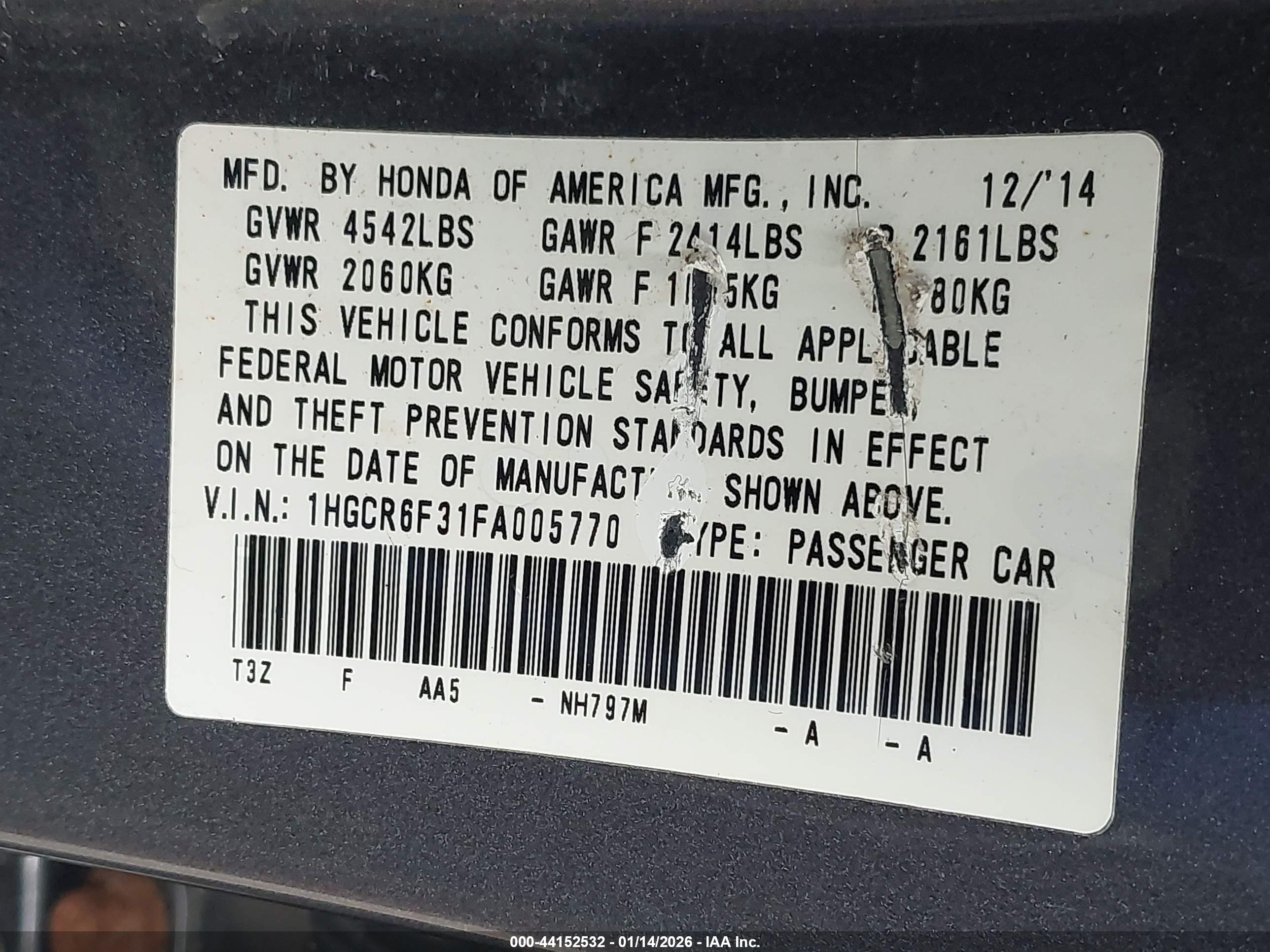 HONDA ACCORD image 9