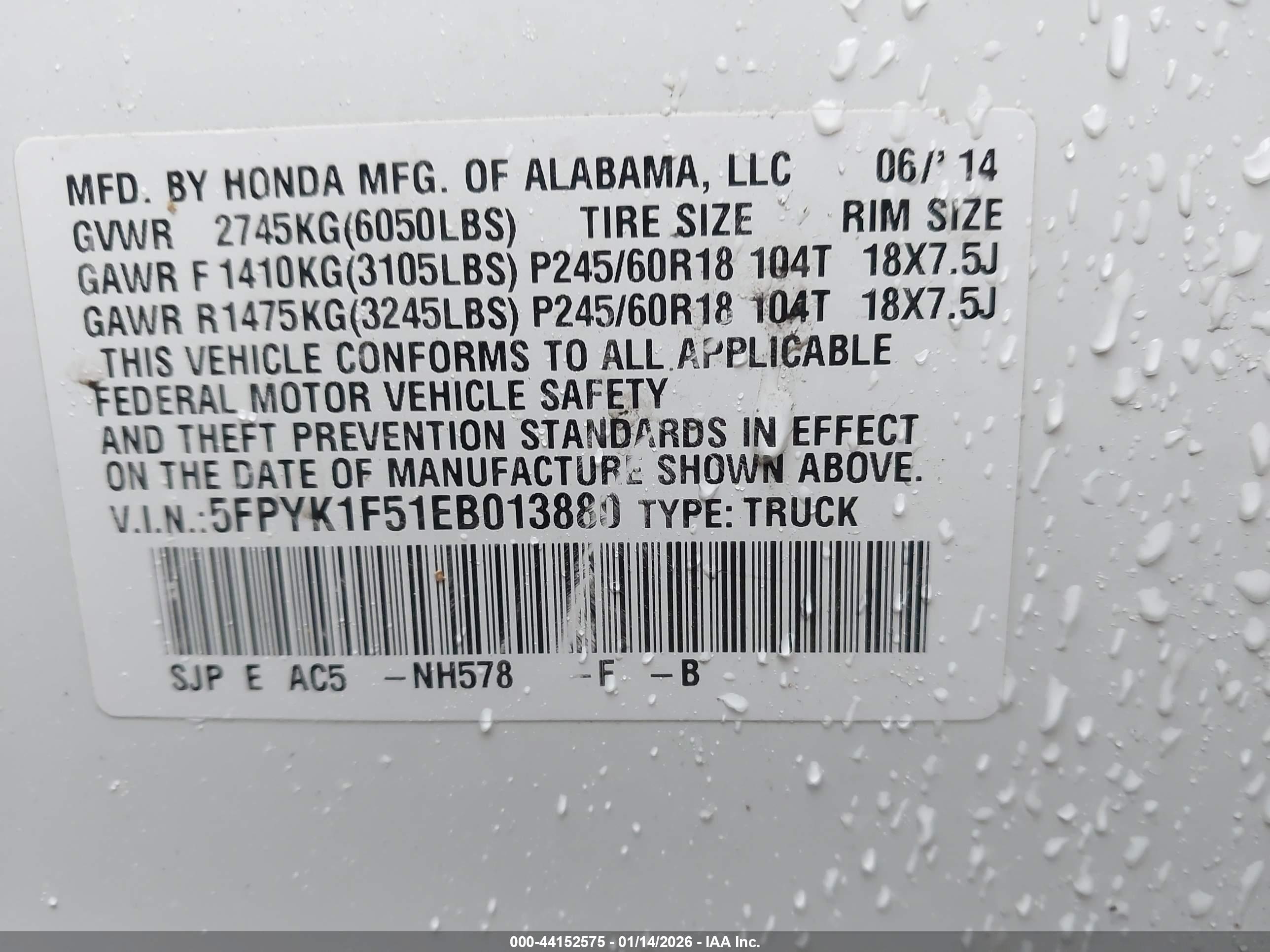 HONDA RIDGELINE image 9