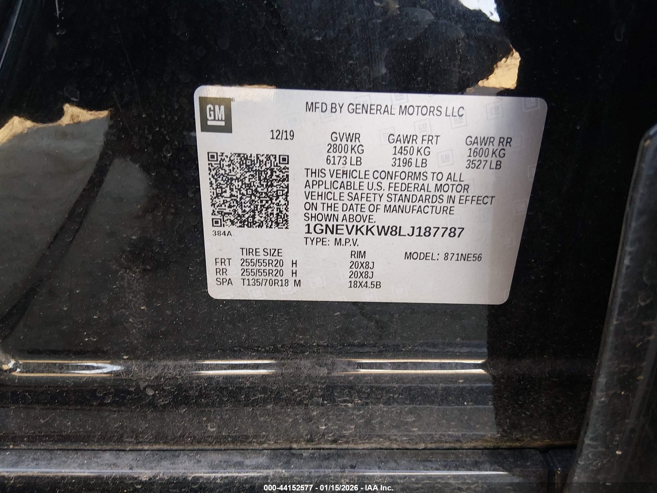 CHEVROLET TRAVERSE image 9