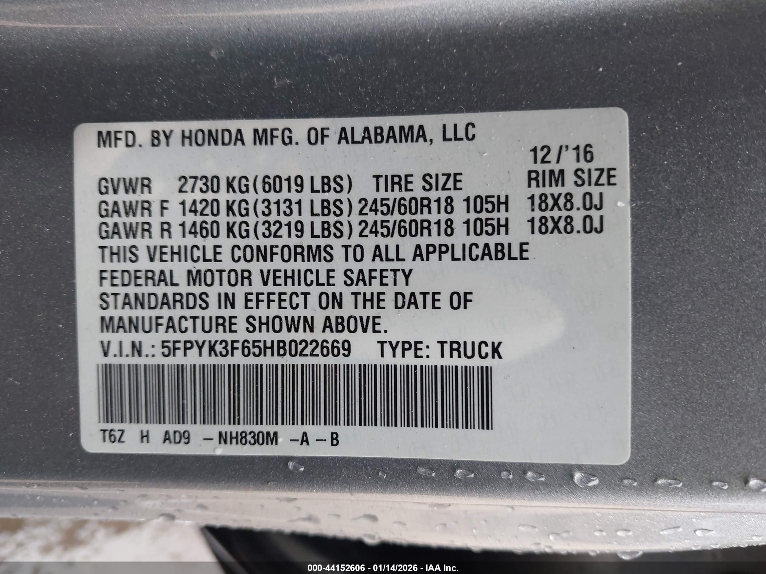 HONDA RIDGELINE image 9