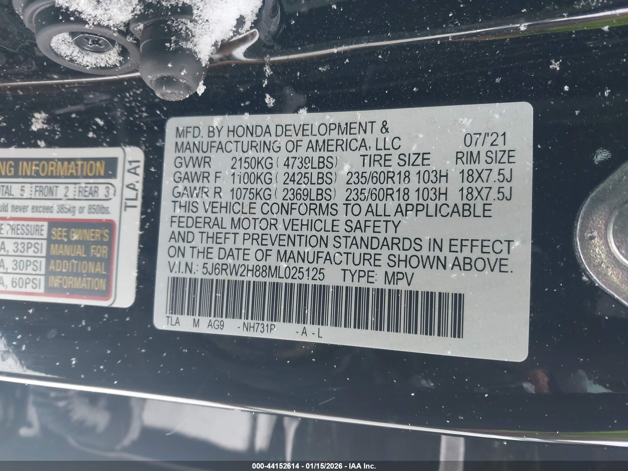 HONDA CR-V image 9
