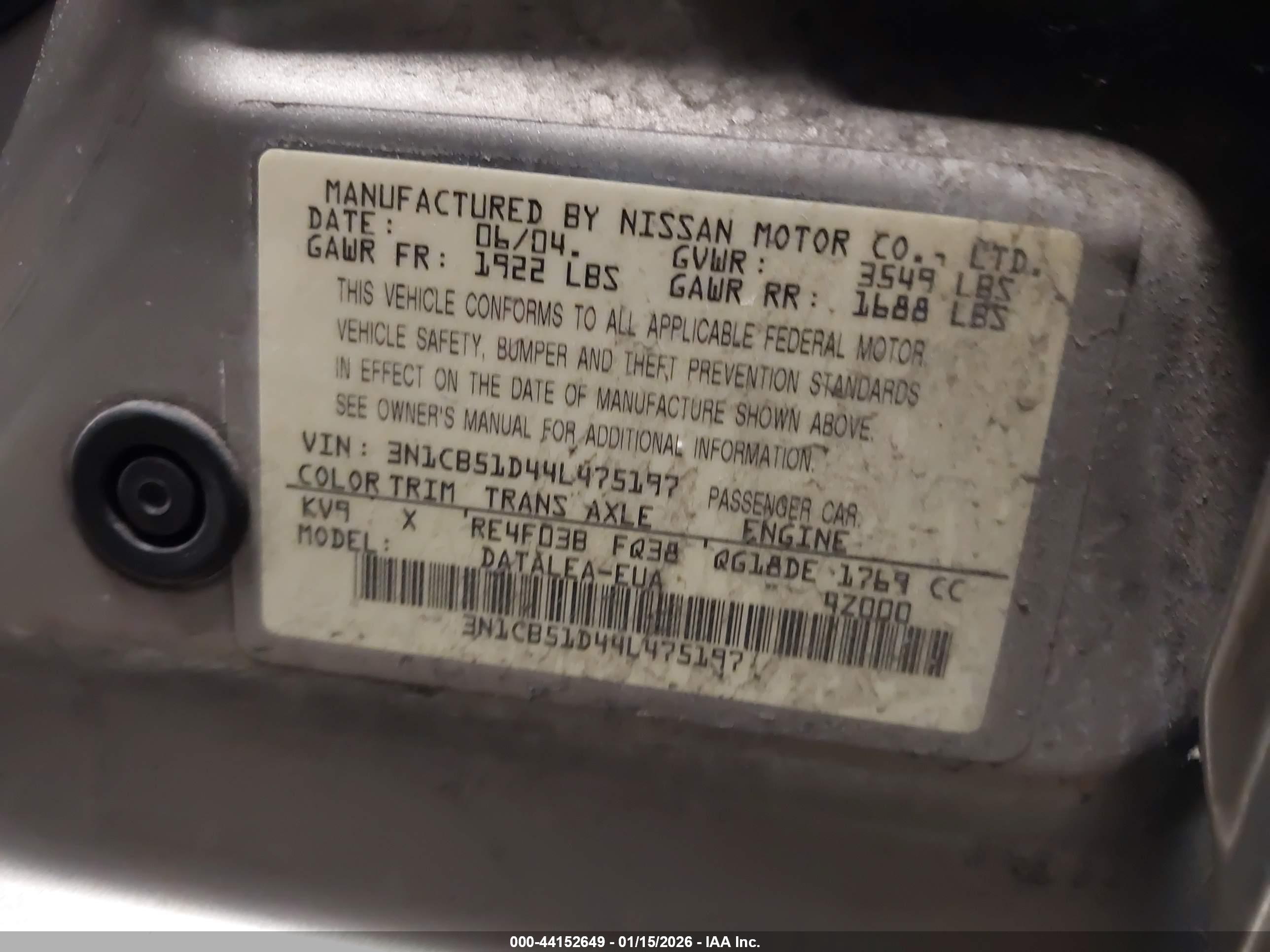 NISSAN SENTRA image 9