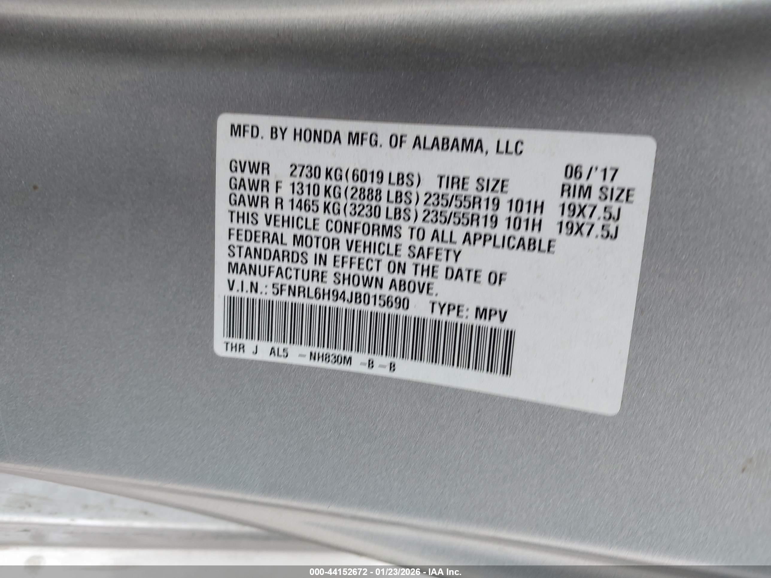 HONDA ODYSSEY image 9