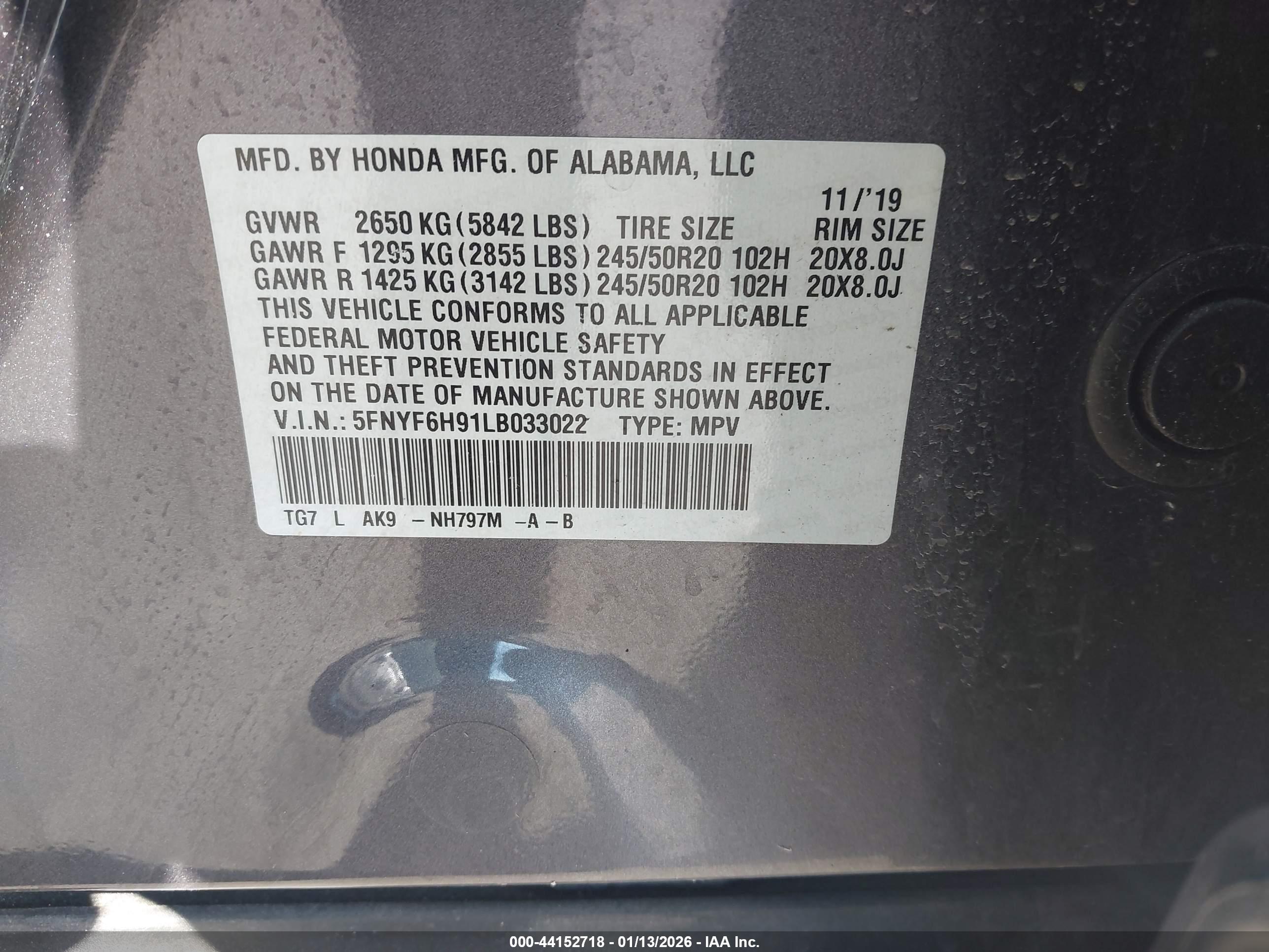 HONDA PILOT image 9
