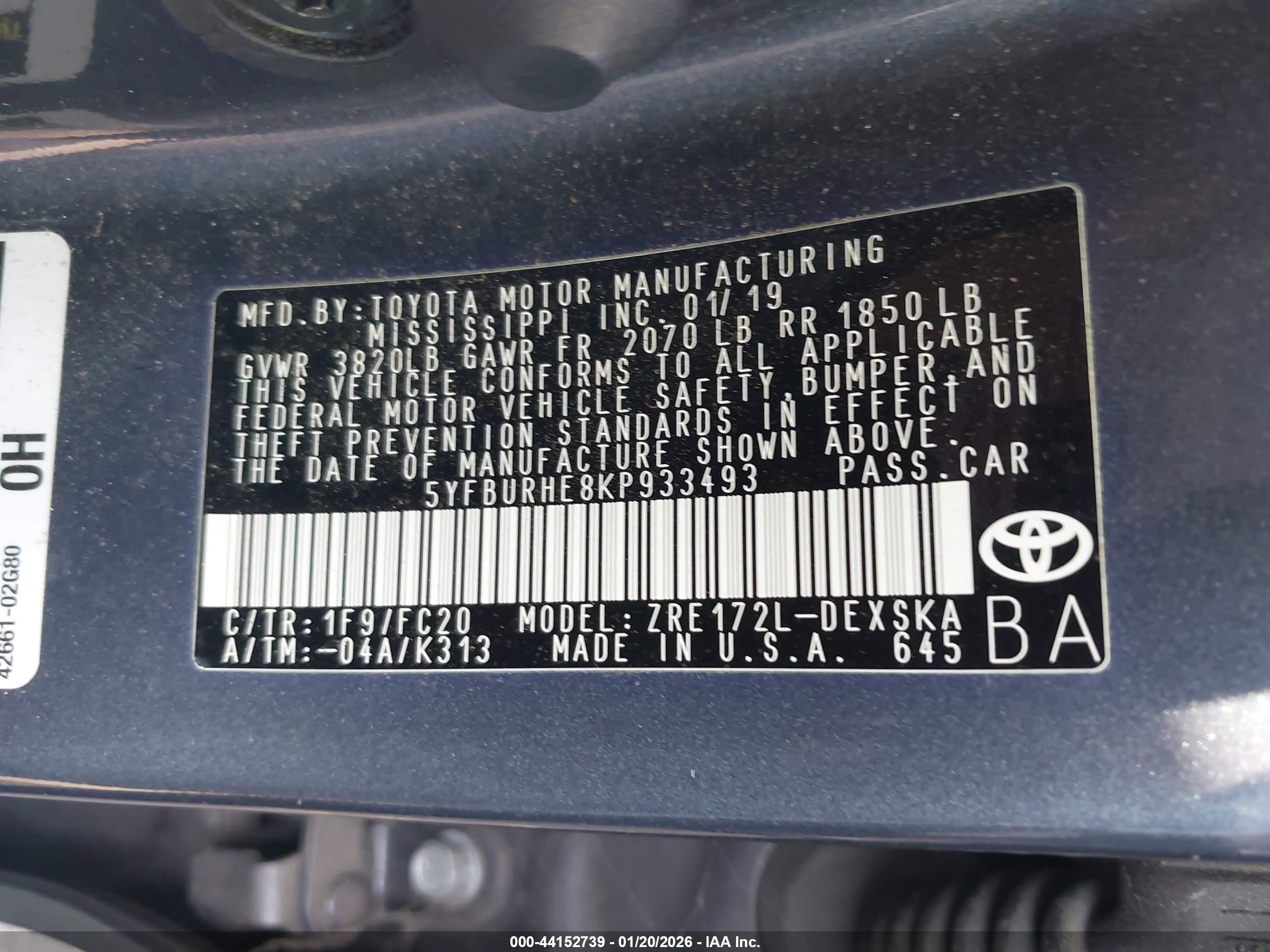 TOYOTA COROLLA image 9