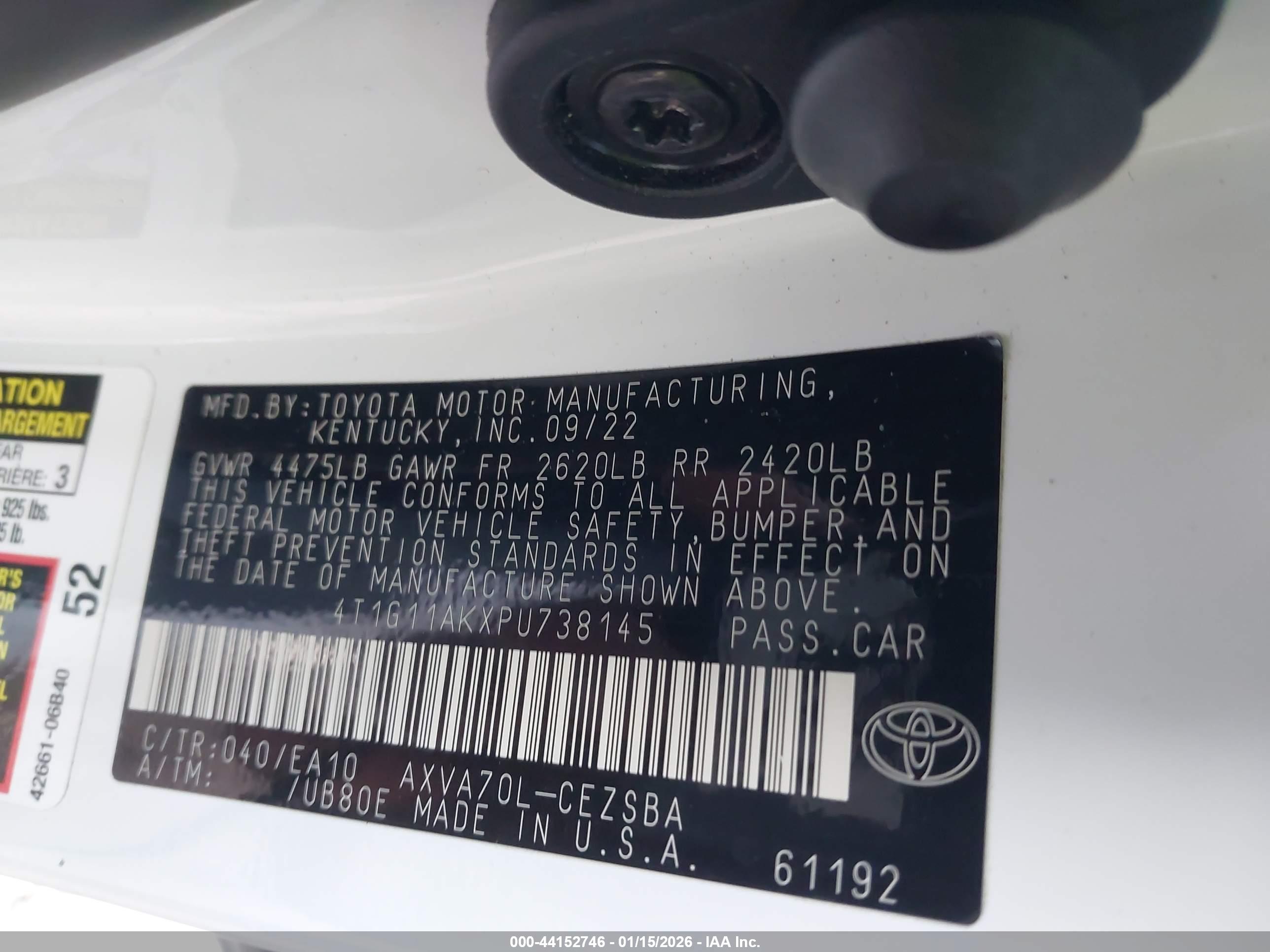 TOYOTA CAMRY image 9
