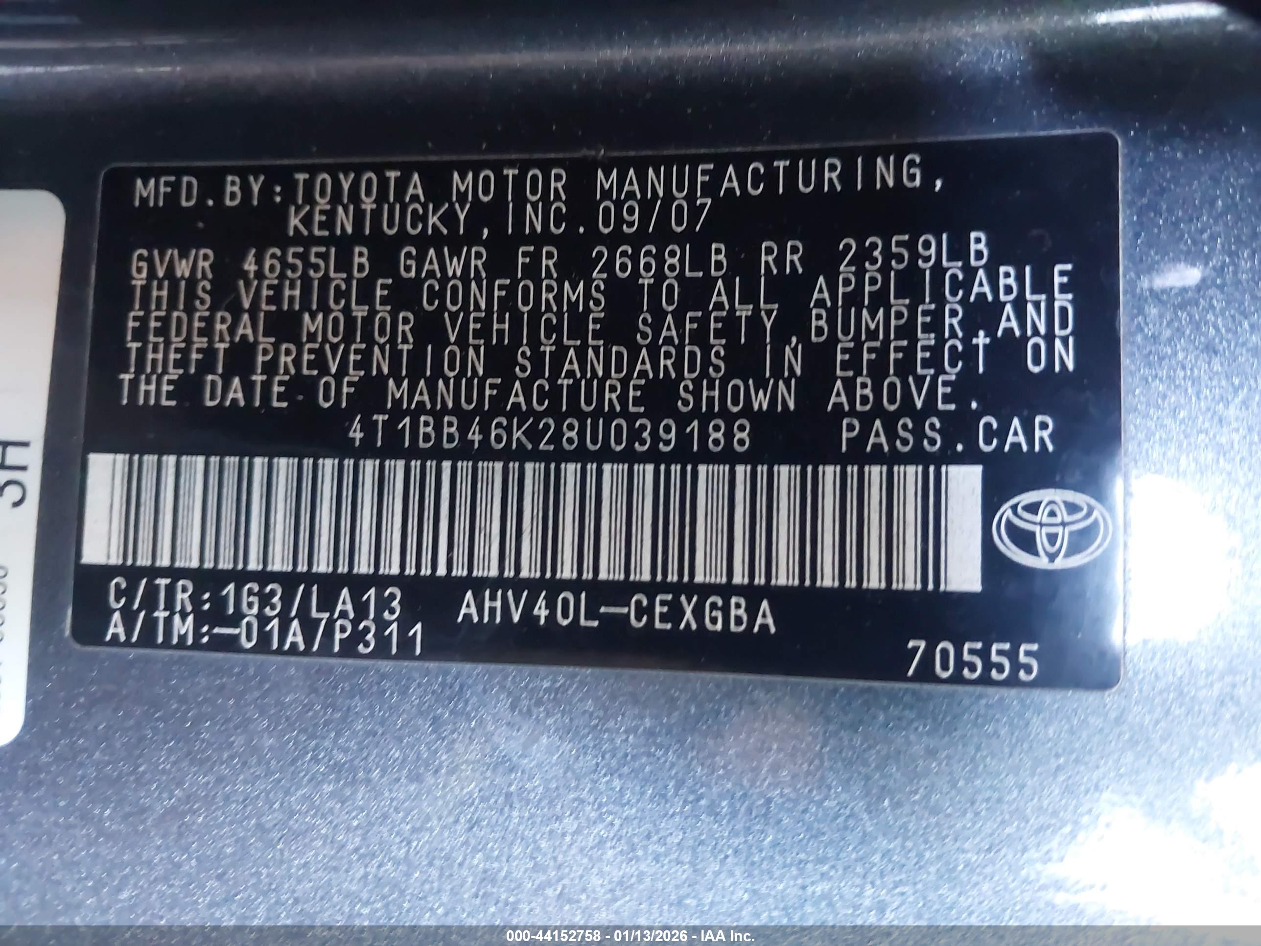 TOYOTA CAMRY image 9