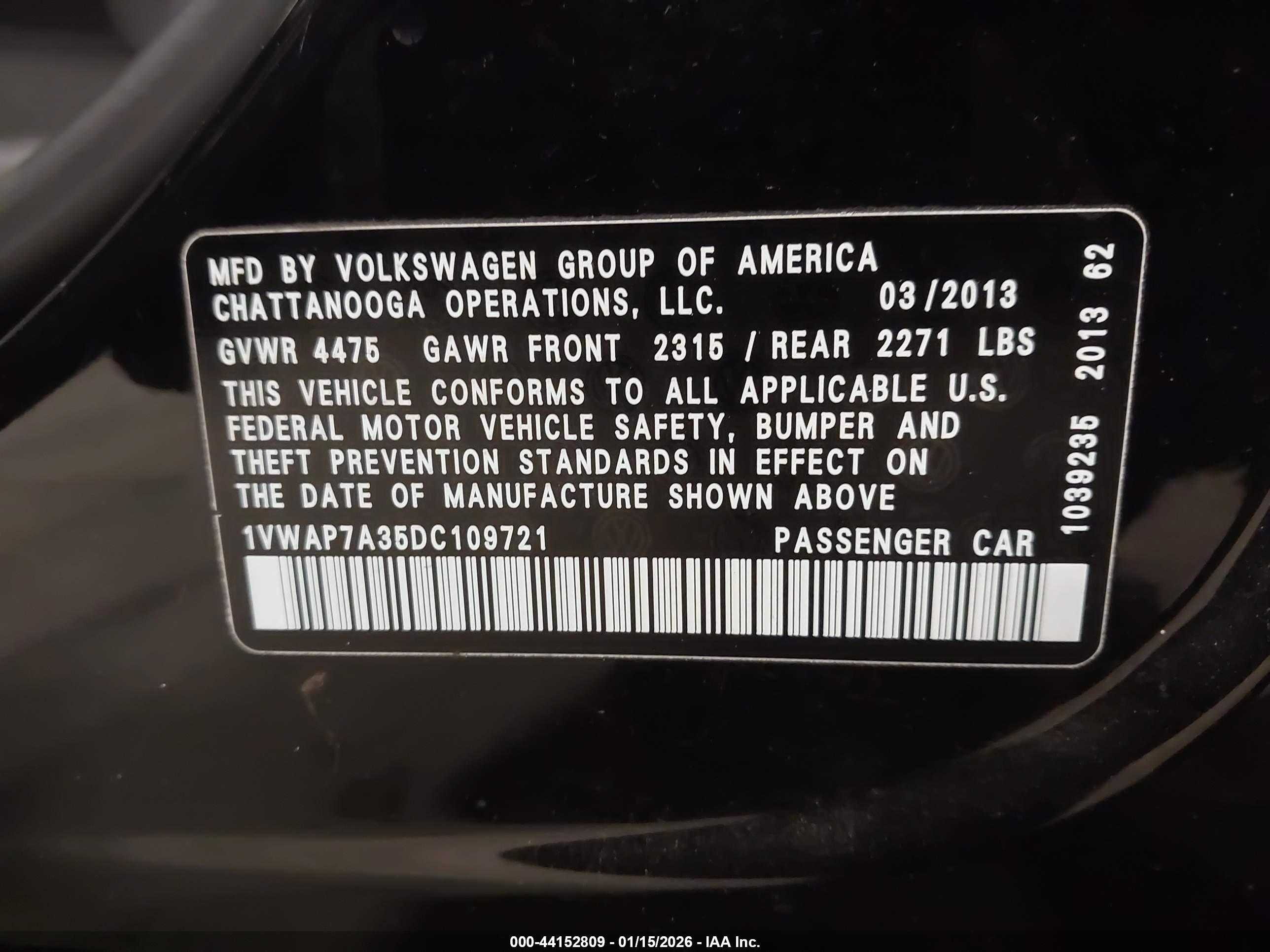 VOLKSWAGEN PASSAT image 9