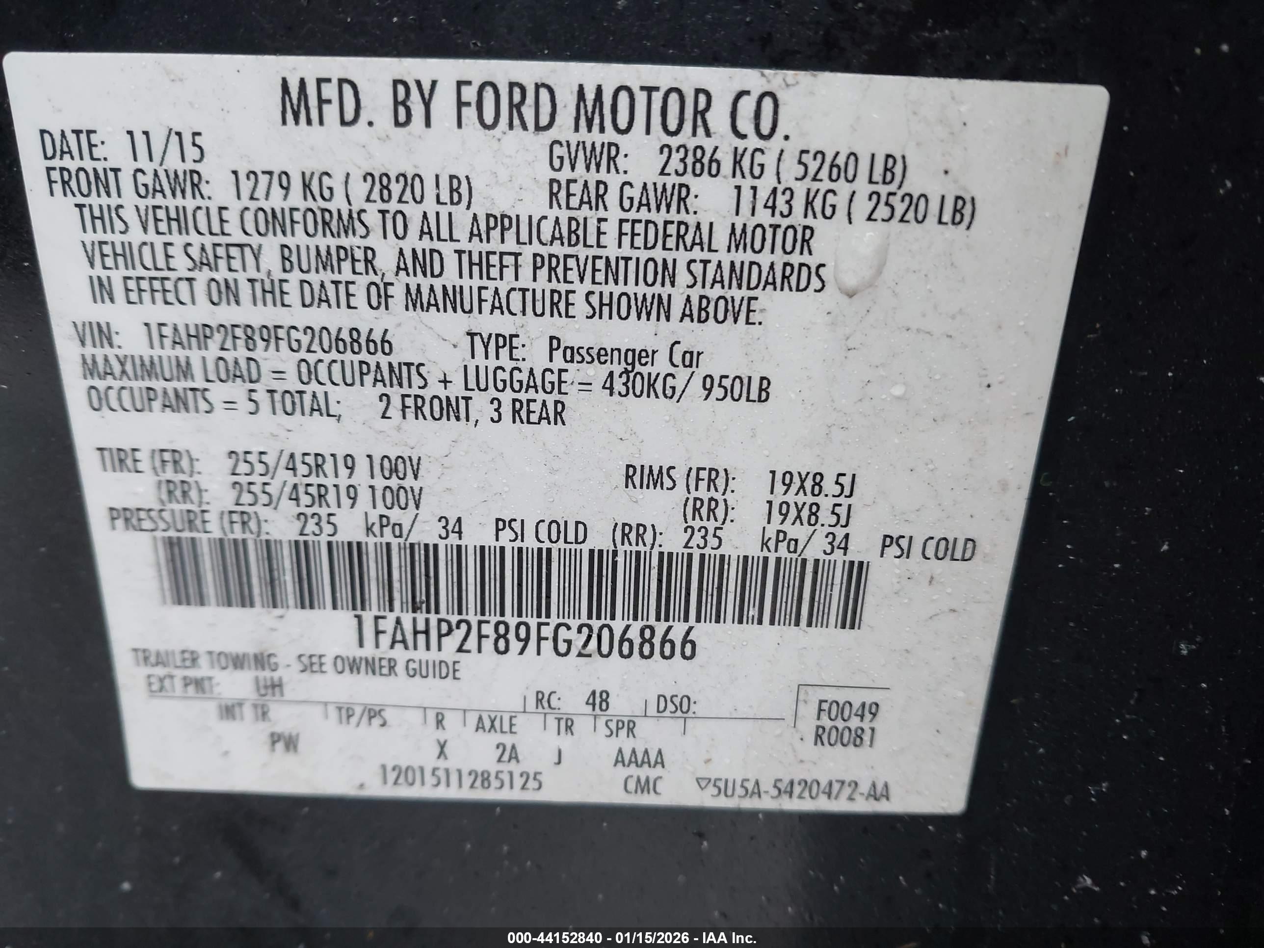 FORD TAURUS image 9
