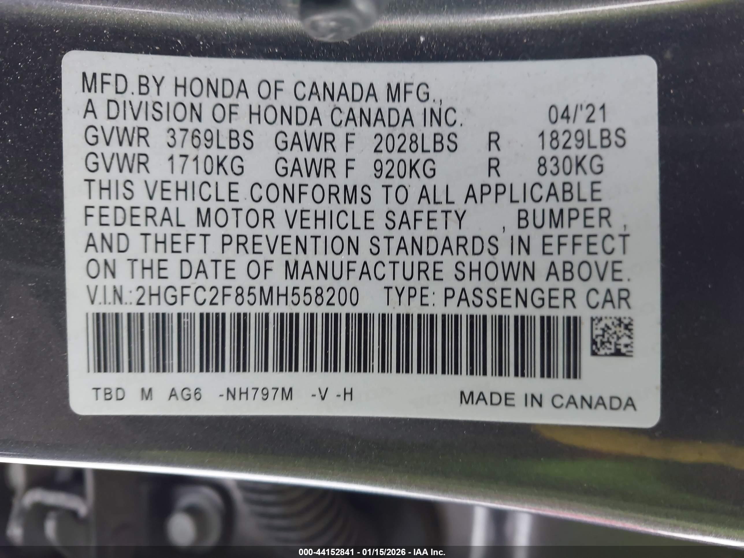 HONDA CIVIC image 9
