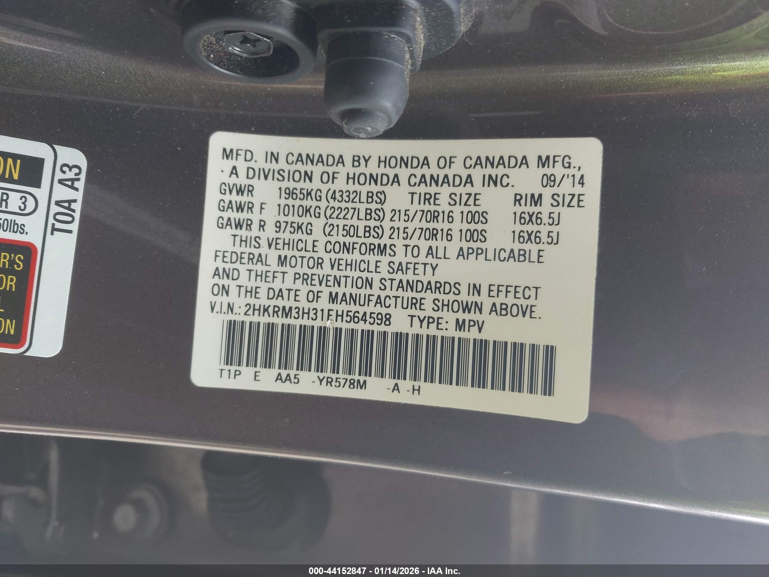 HONDA CR-V image 9