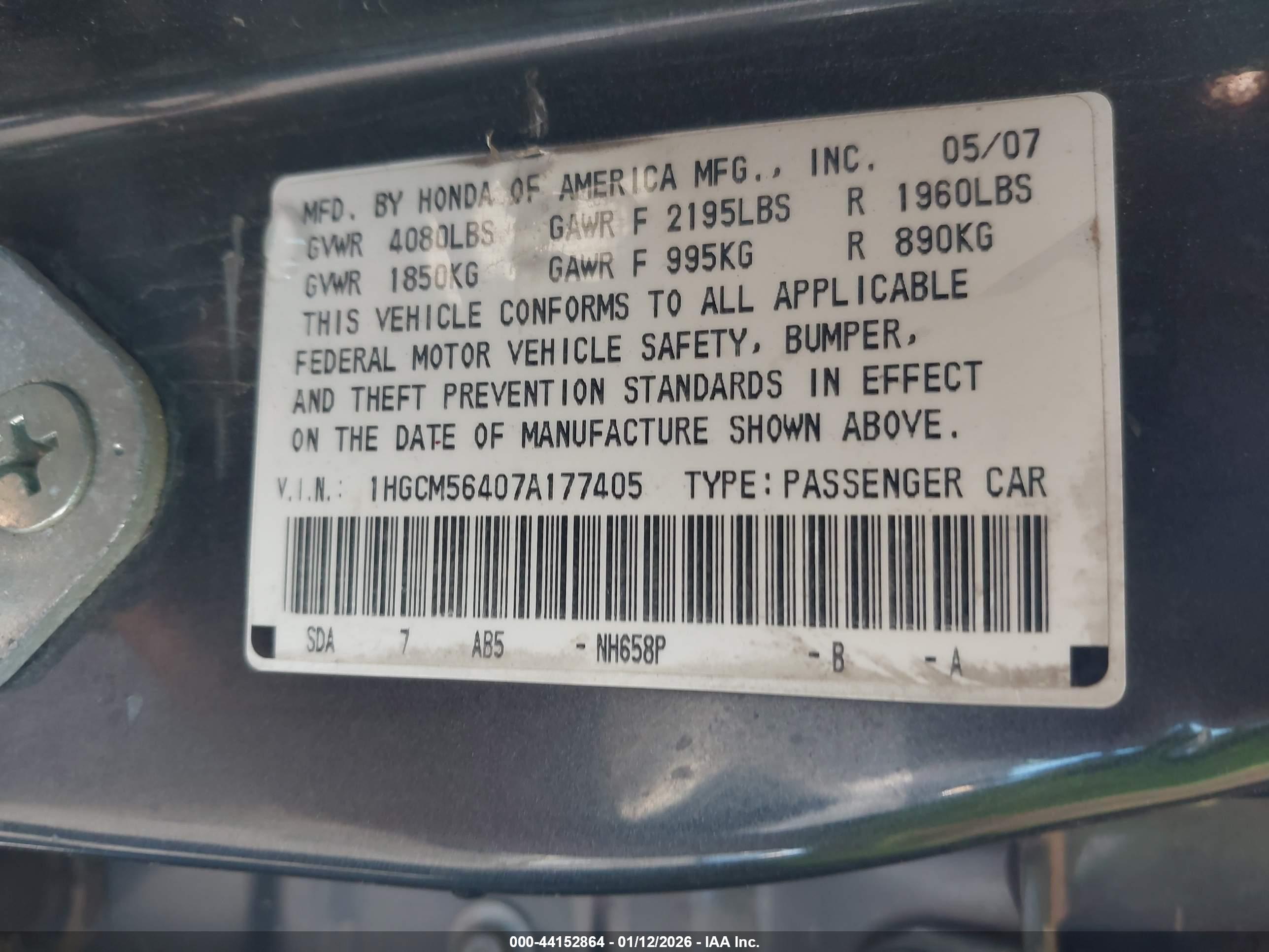 HONDA ACCORD image 9