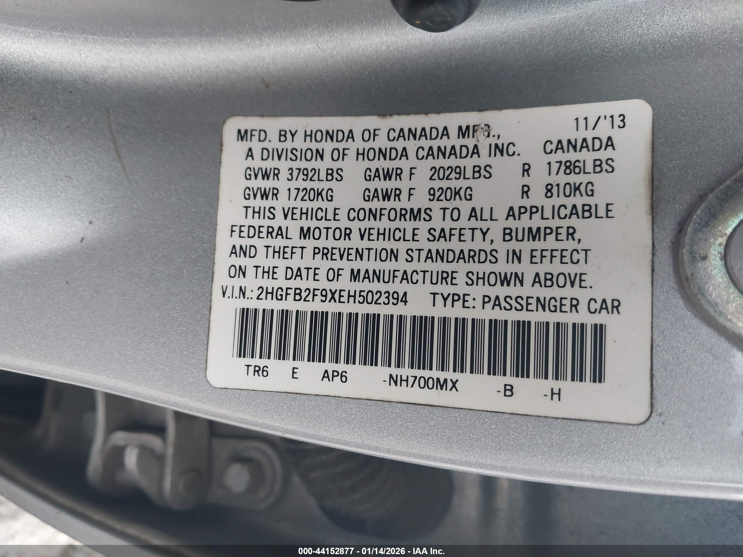 HONDA CIVIC image 9