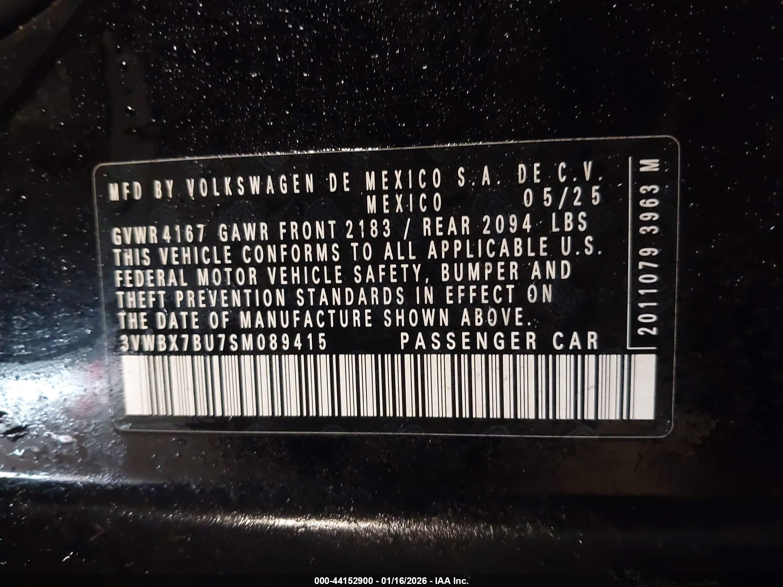 VOLKSWAGEN JETTA image 9