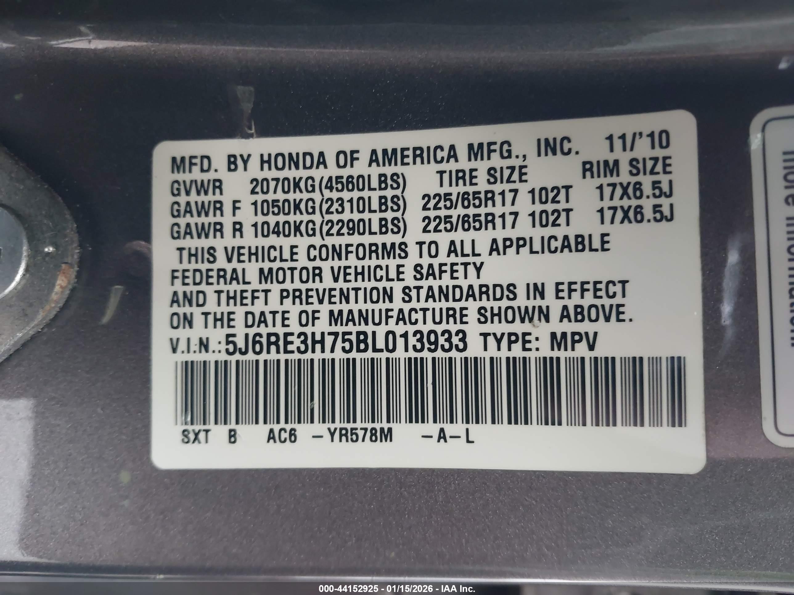 HONDA CR-V image 9