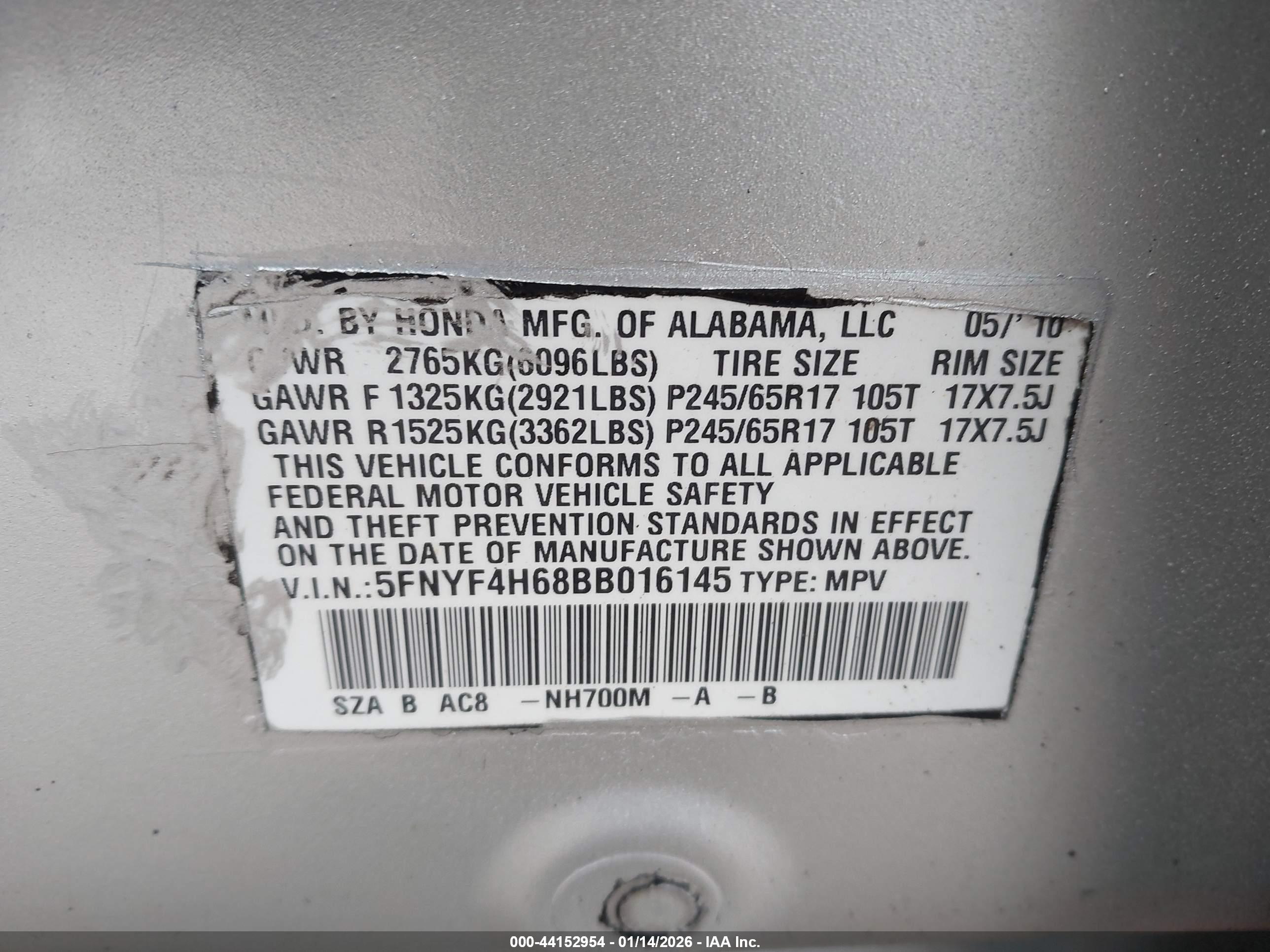 HONDA PILOT image 9