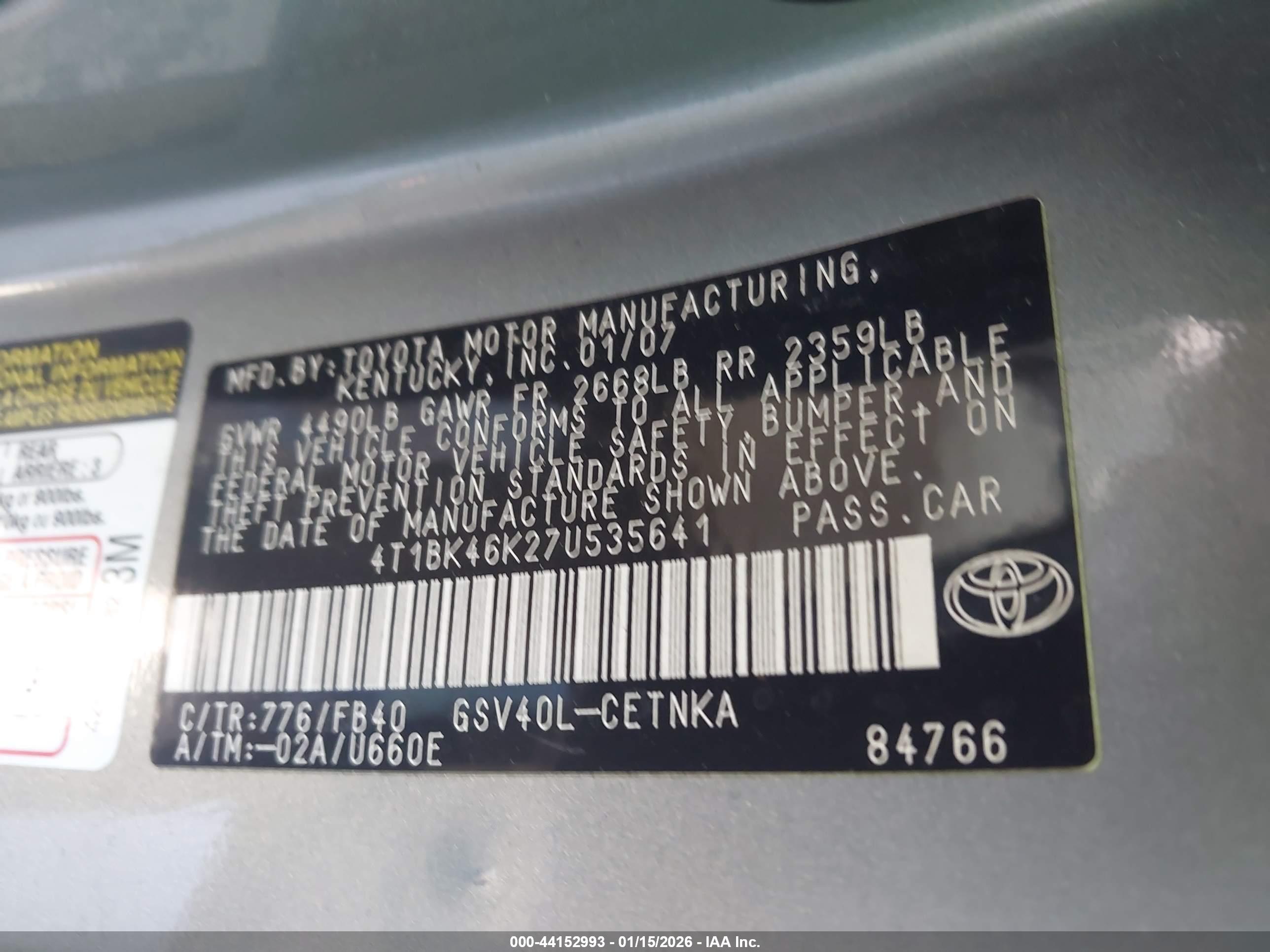 TOYOTA CAMRY image 9