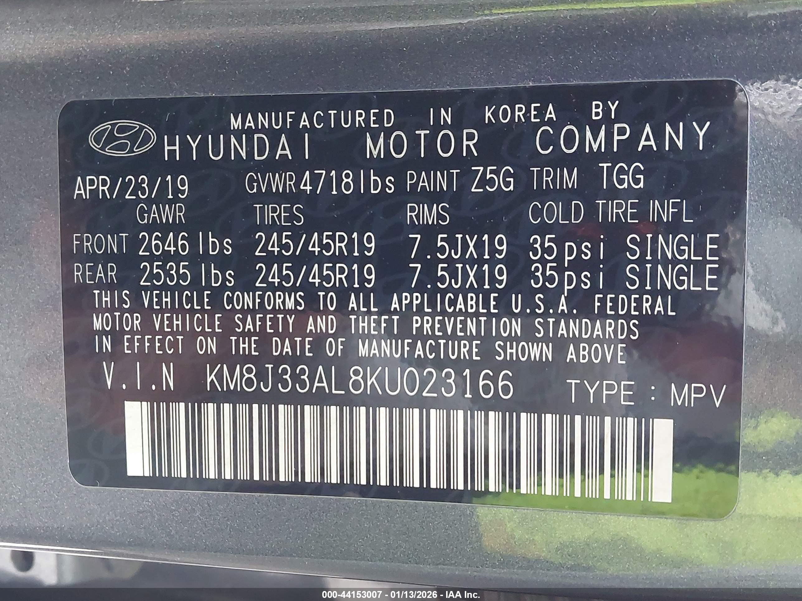 HYUNDAI TUCSON image 9