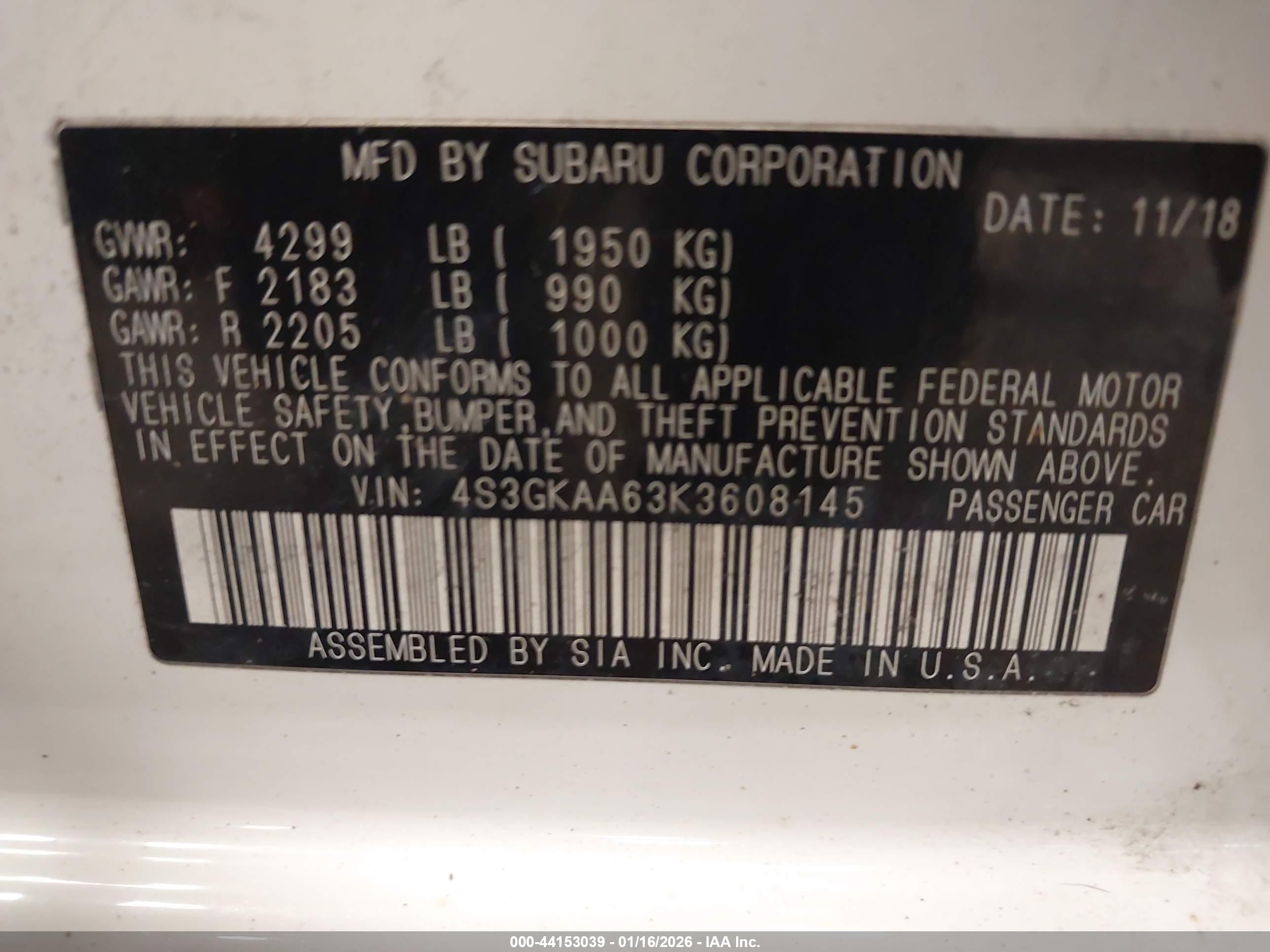SUBARU IMPREZA image 9