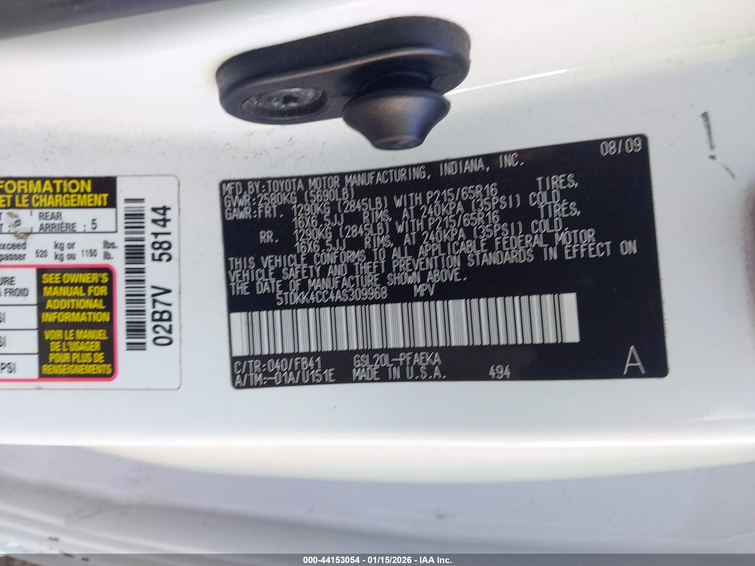 TOYOTA SIENNA image 9