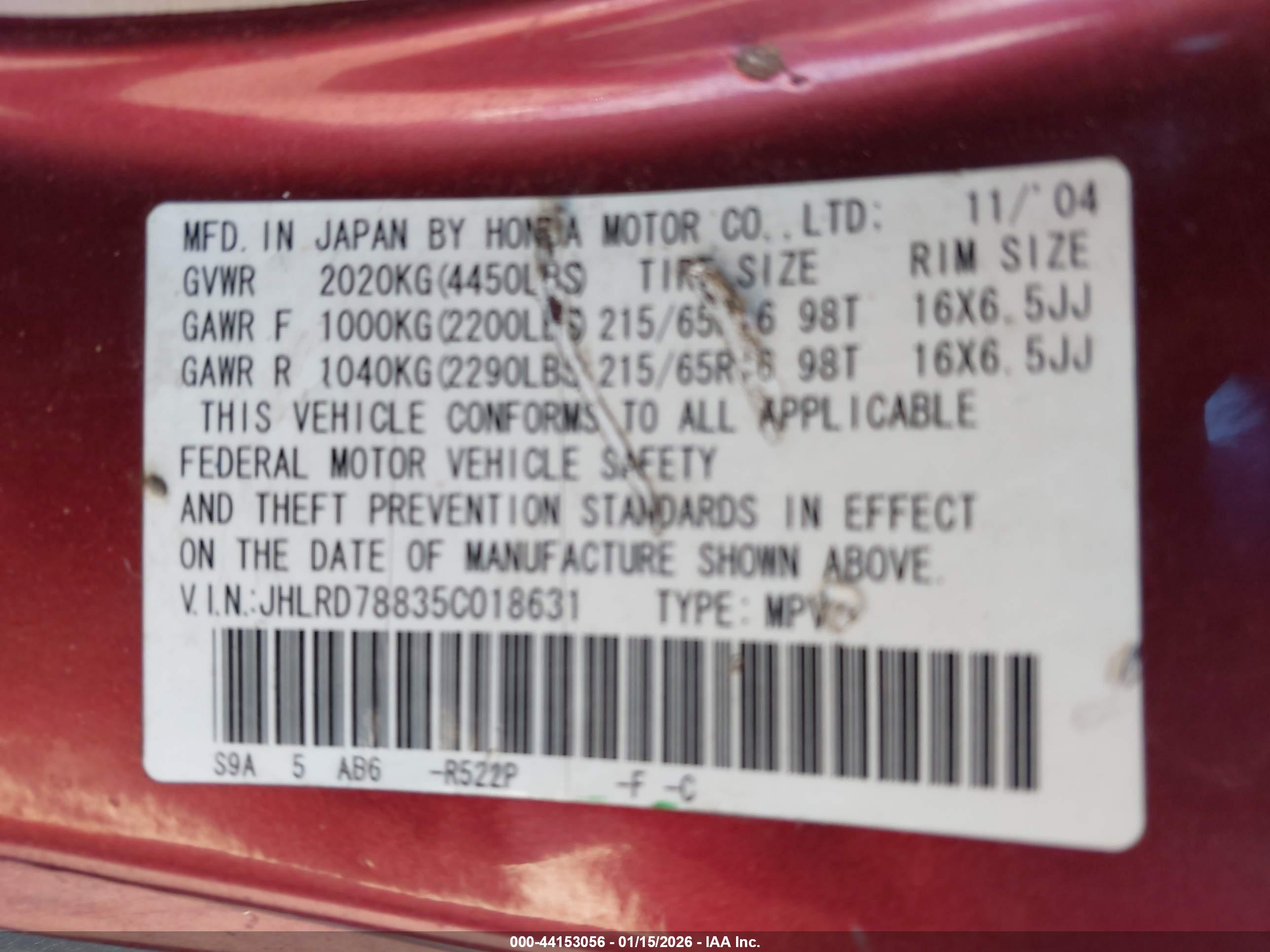 HONDA CR-V image 9