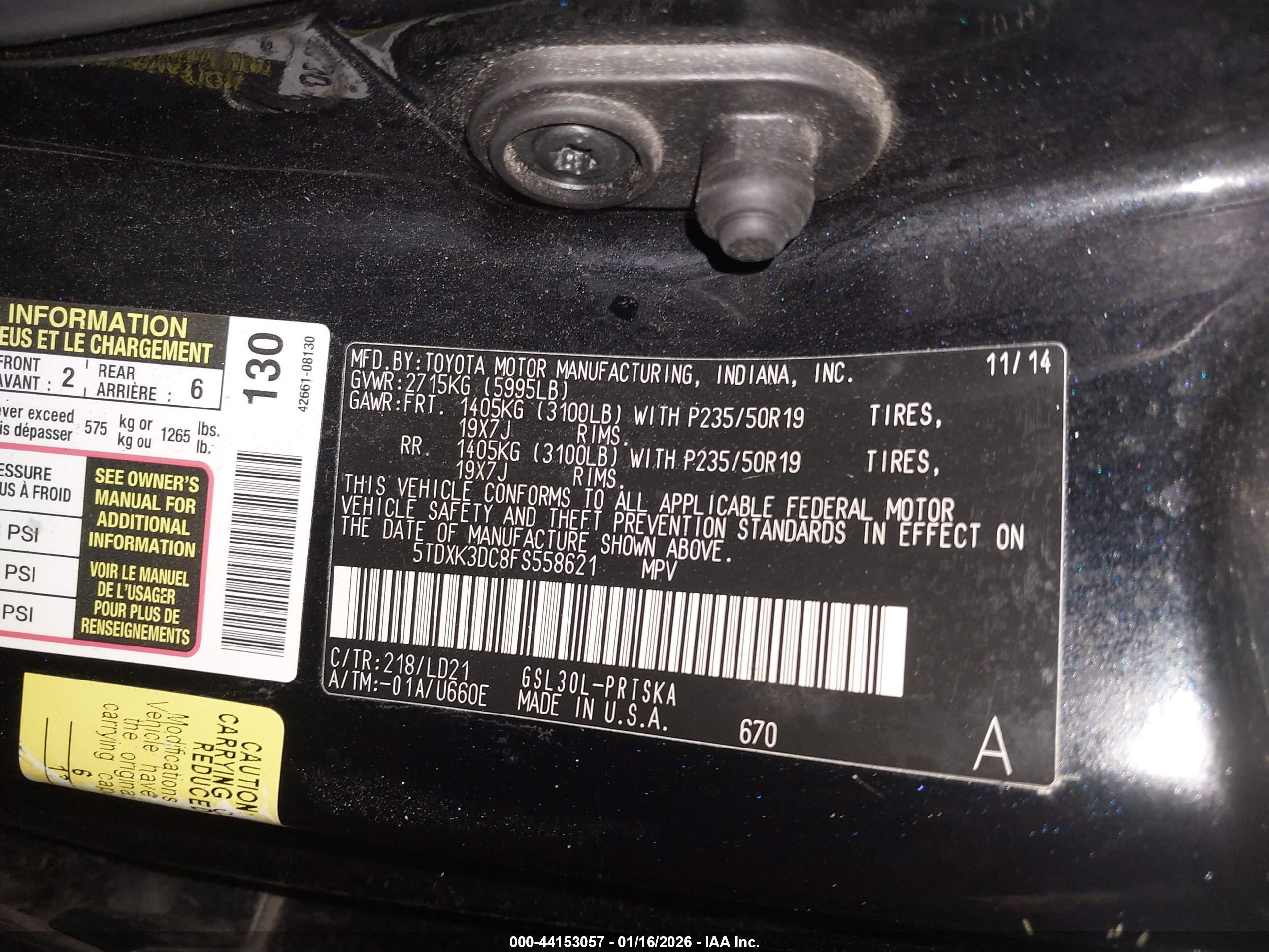 TOYOTA SIENNA image 9