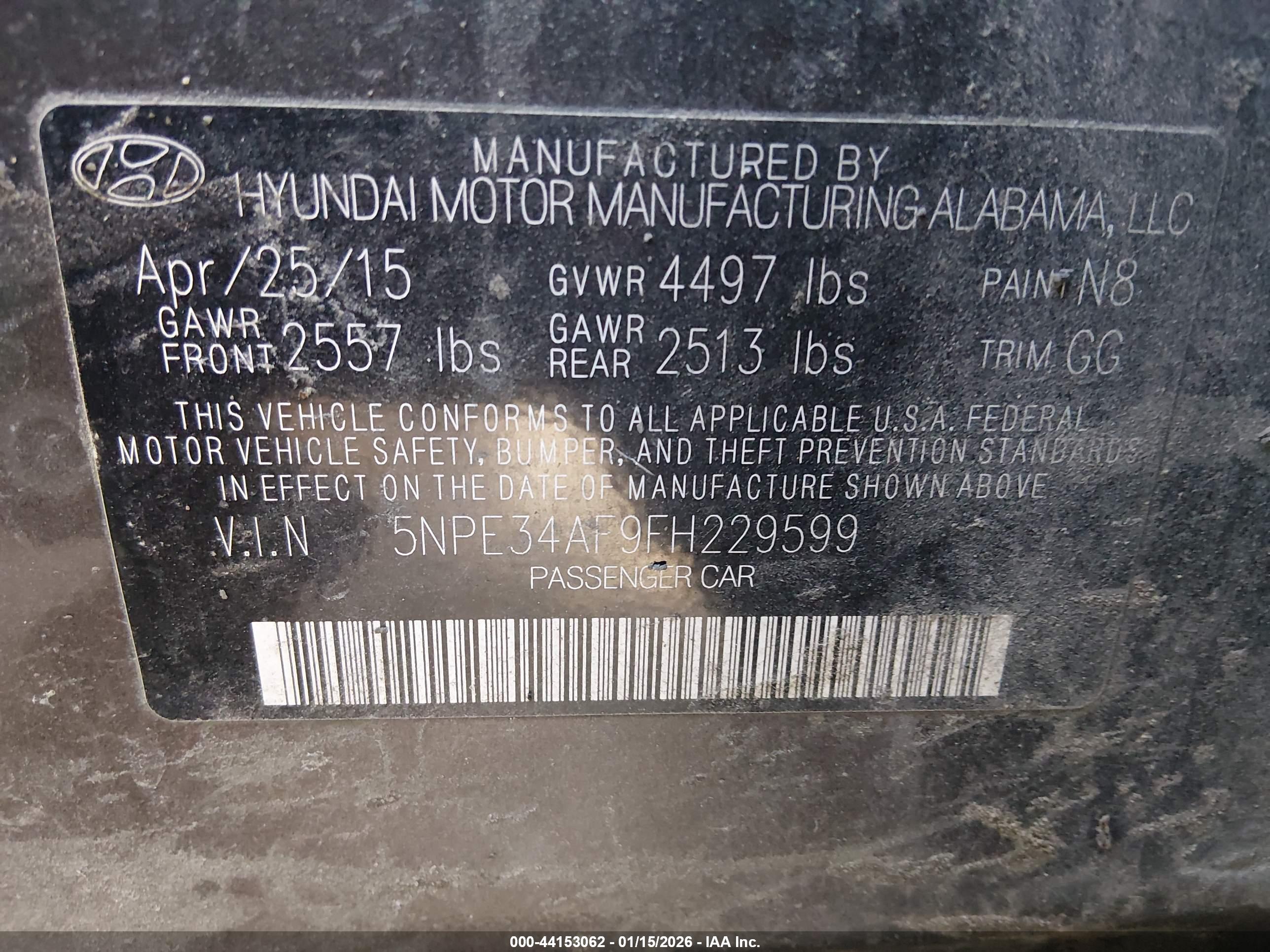 HYUNDAI SONATA image 9