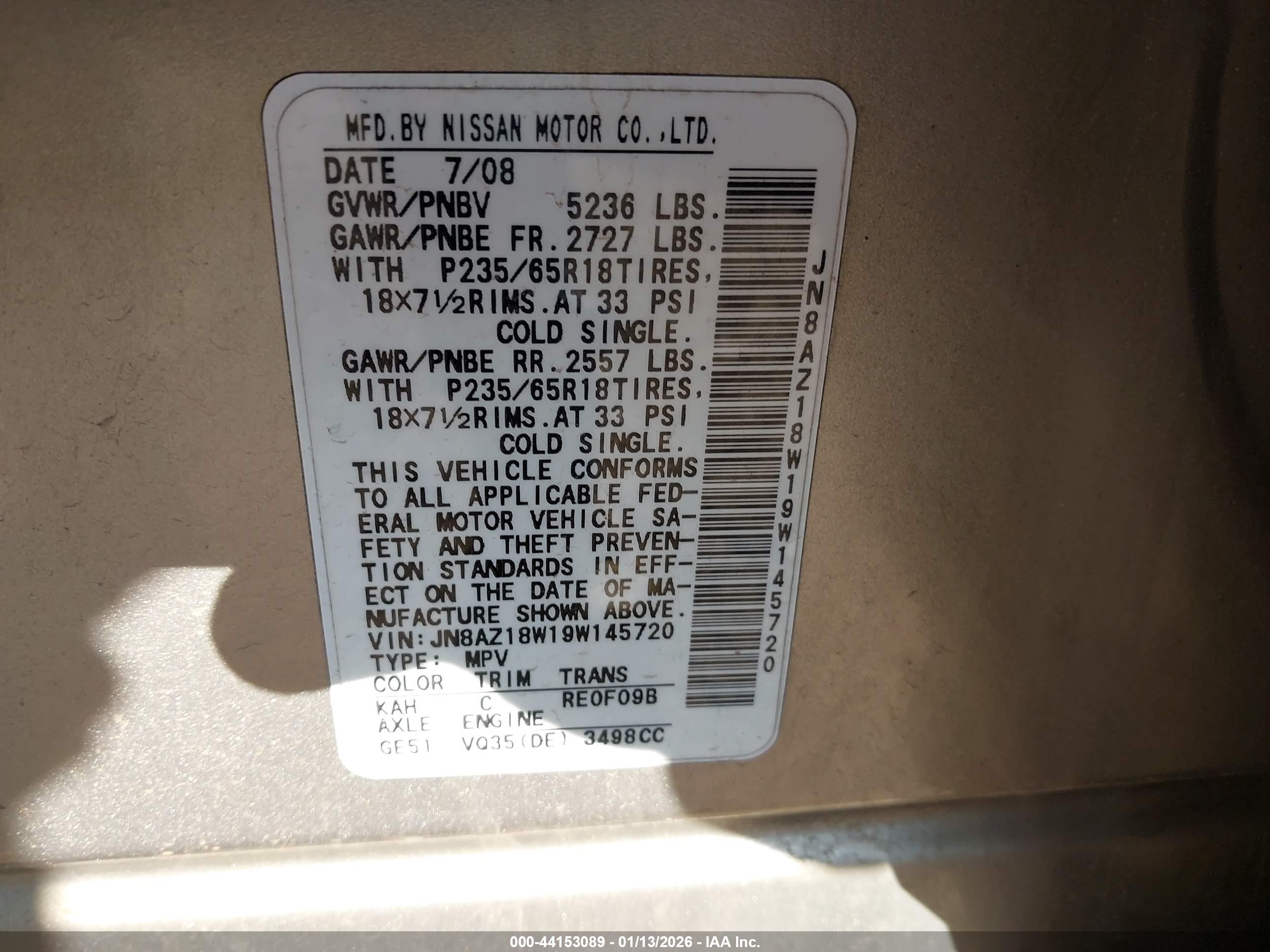NISSAN MURANO image 9