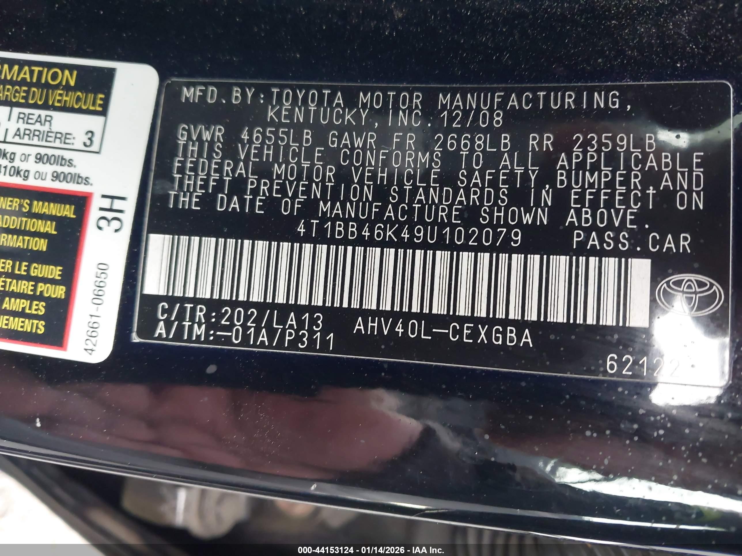 TOYOTA CAMRY image 9
