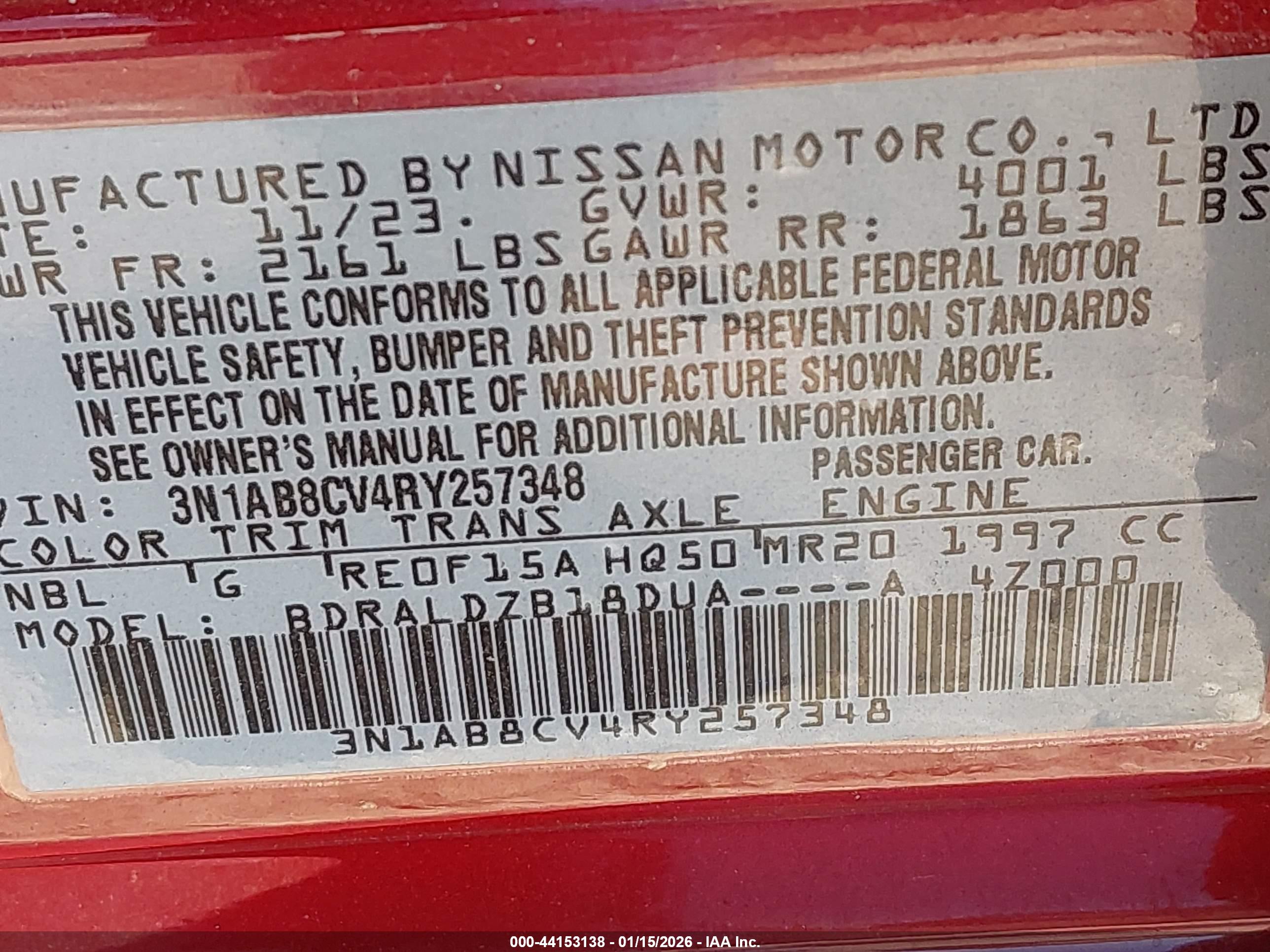 NISSAN SENTRA image 9