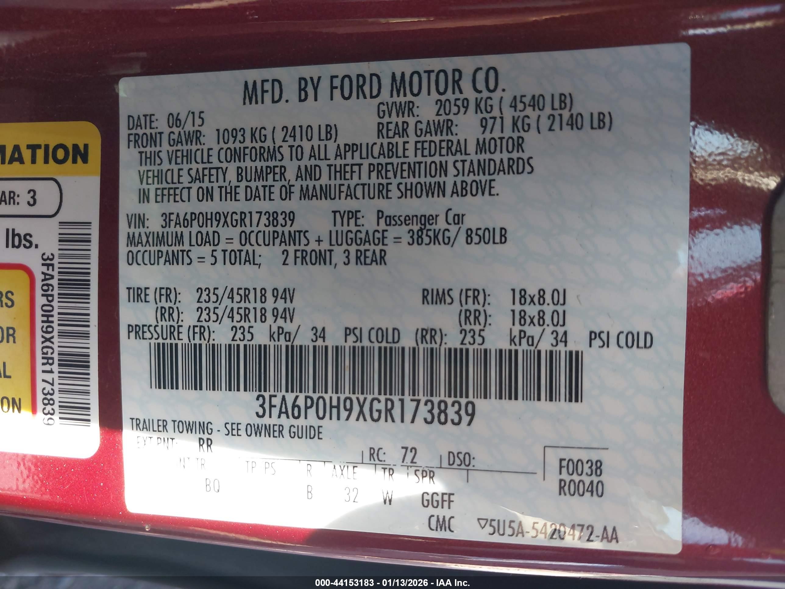 FORD FUSION image 9