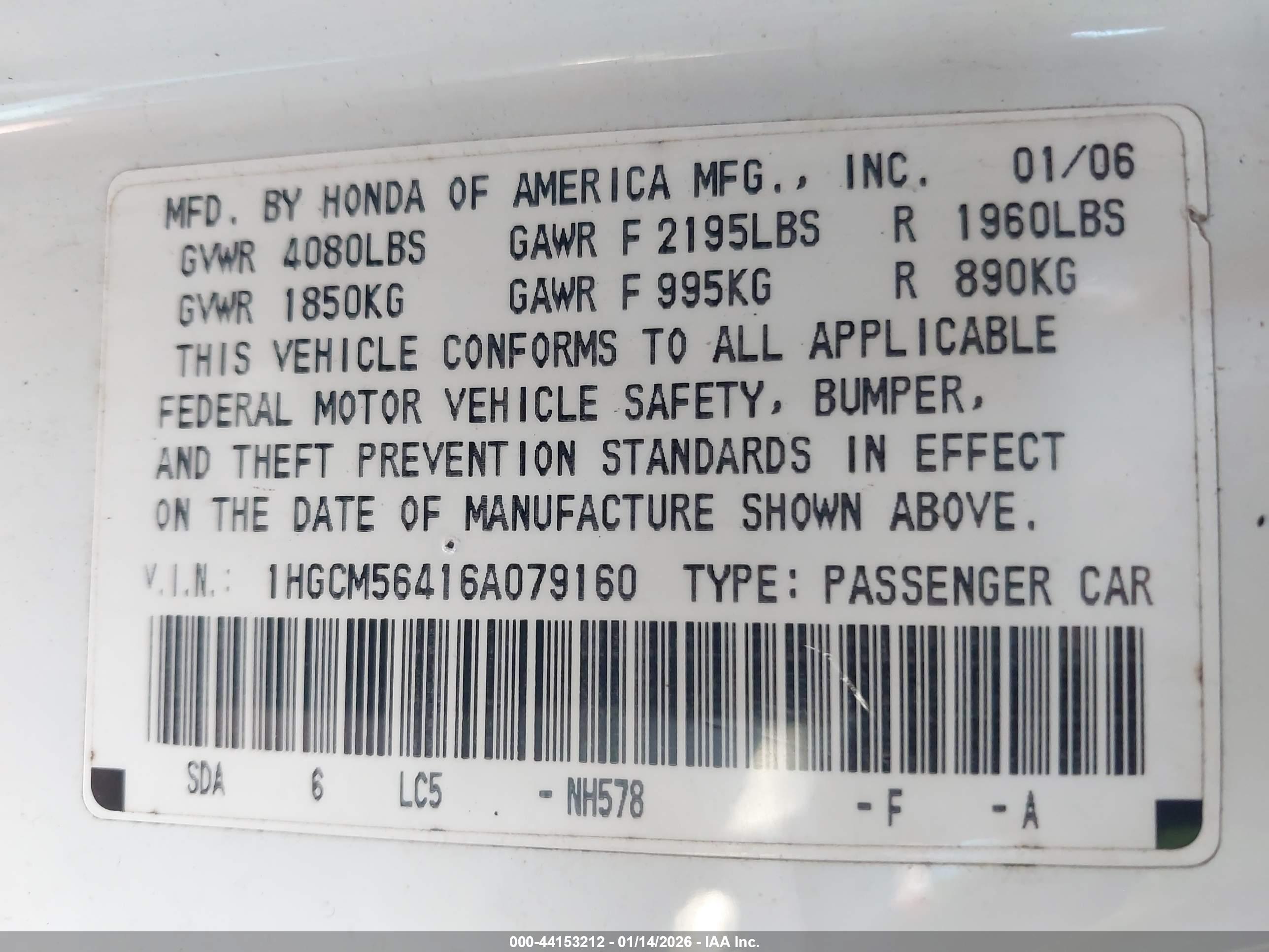 HONDA ACCORD image 9