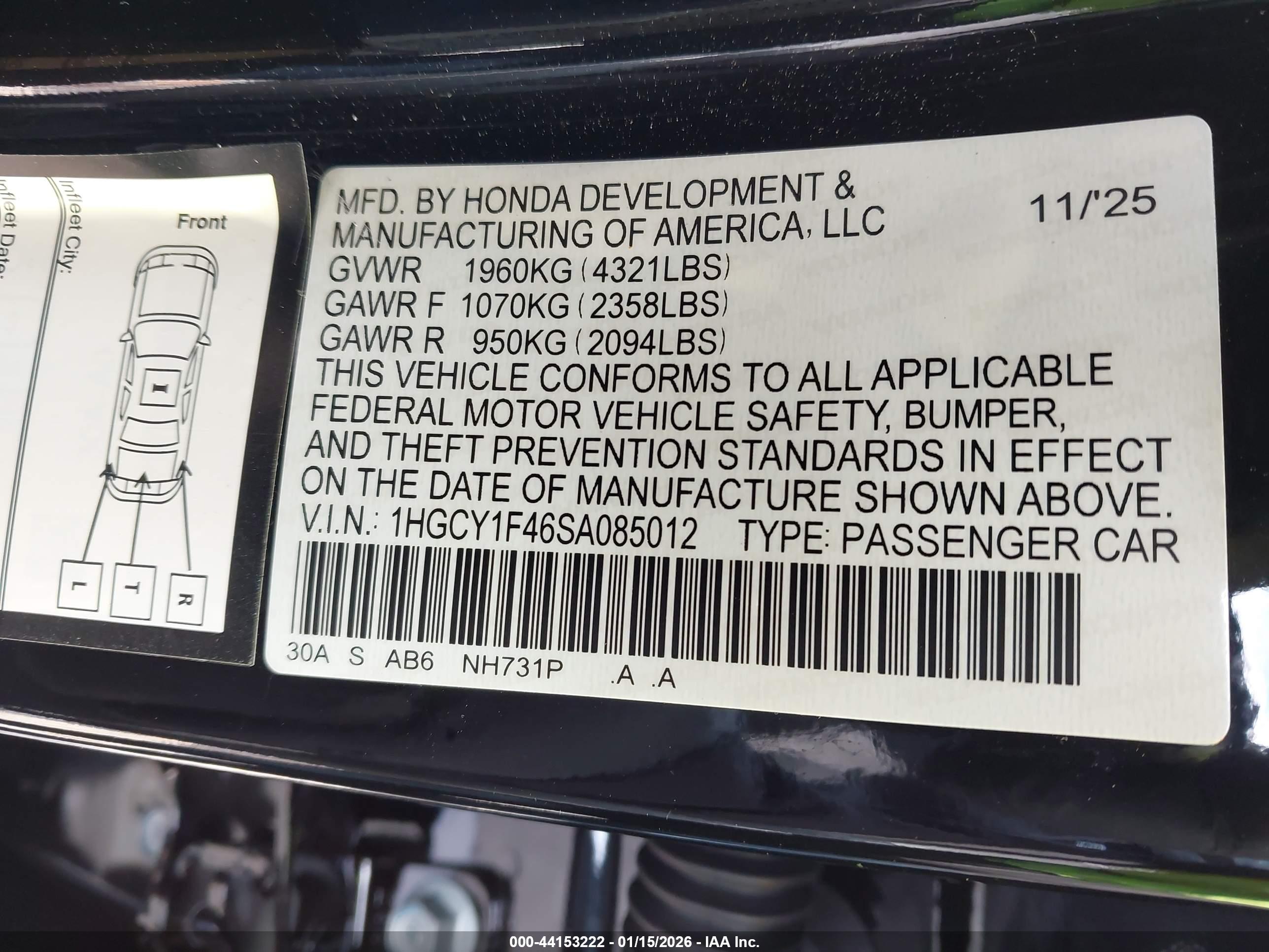 HONDA ACCORD image 9