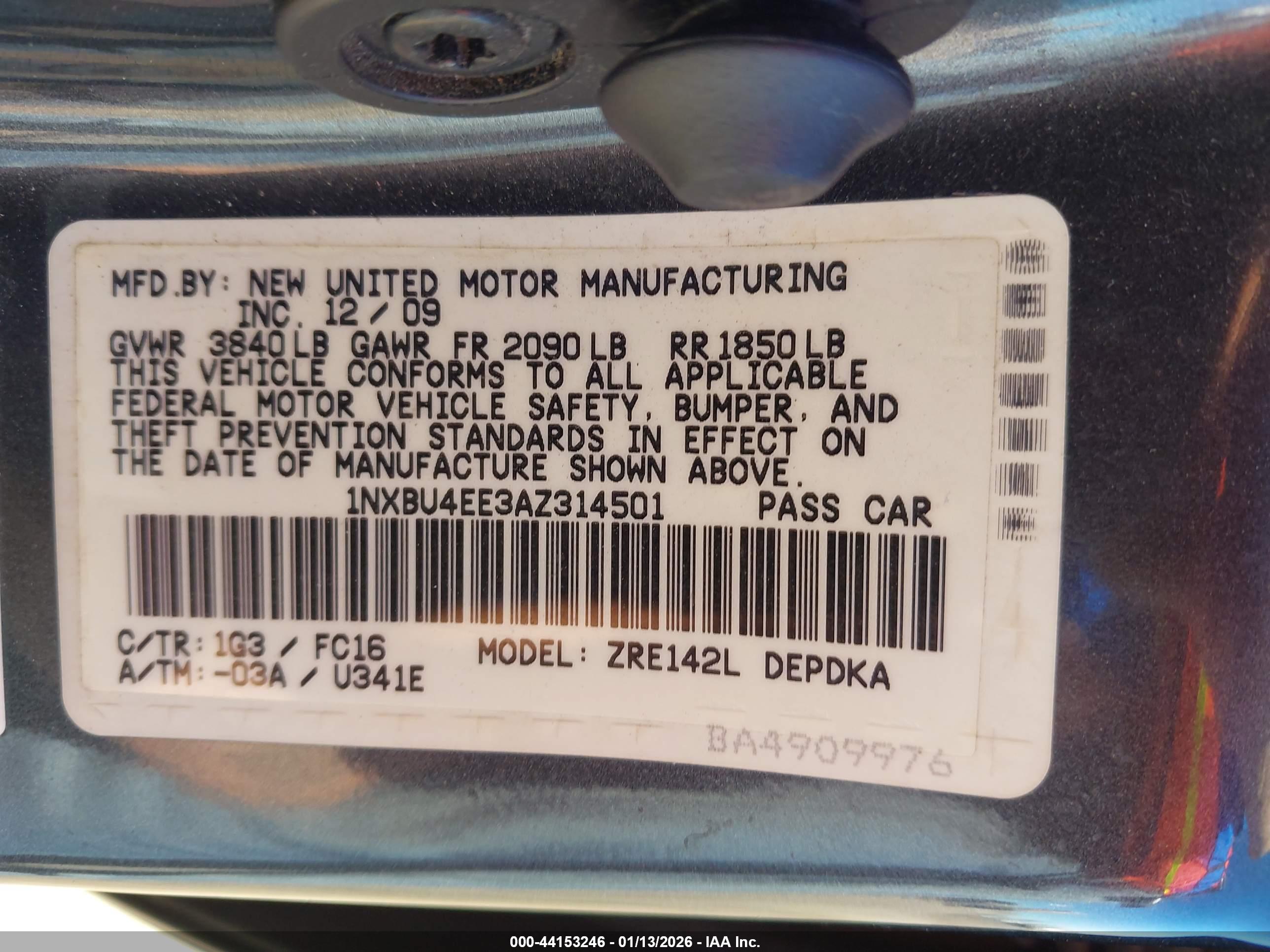 TOYOTA COROLLA image 9