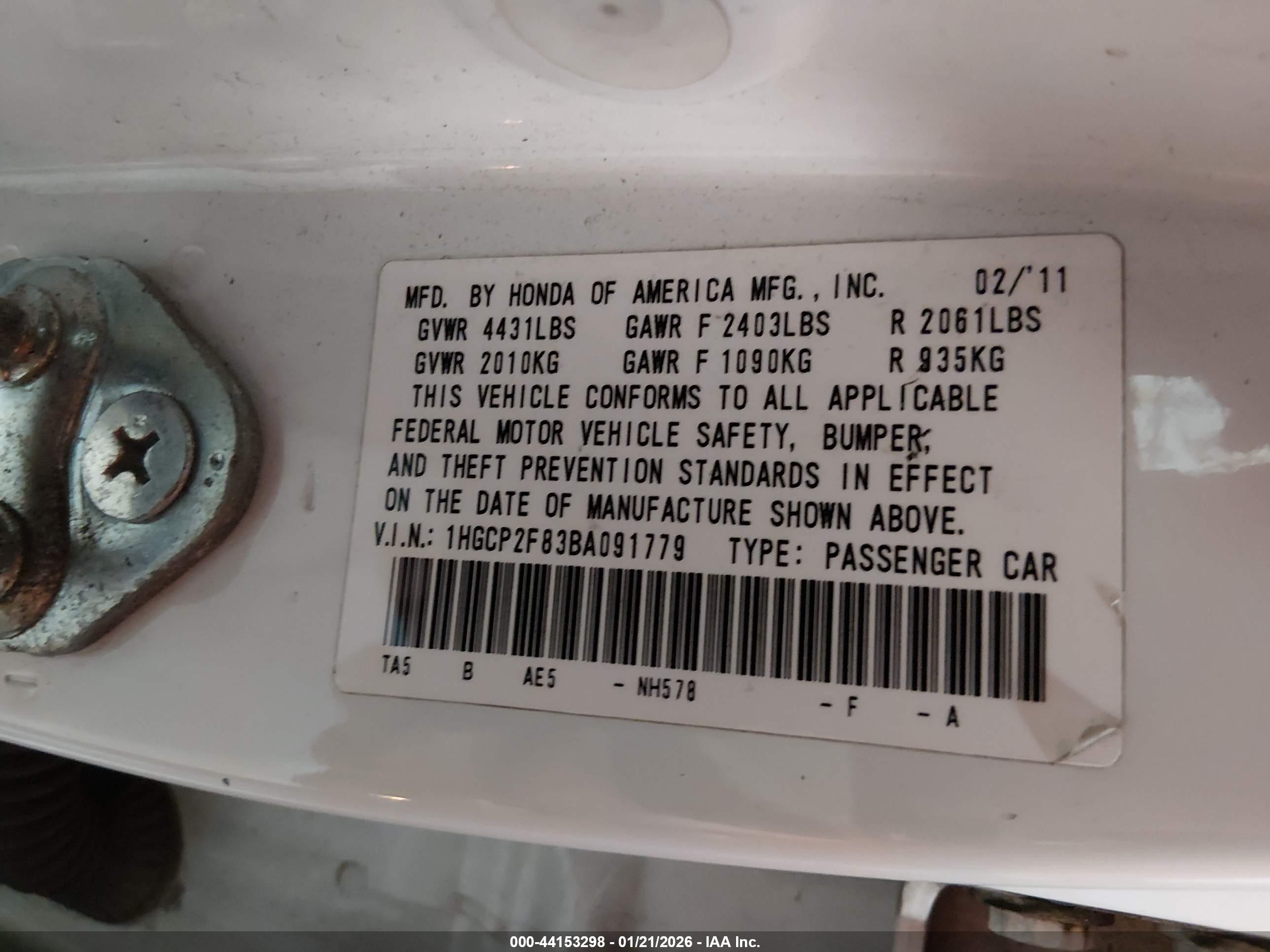 HONDA ACCORD image 9