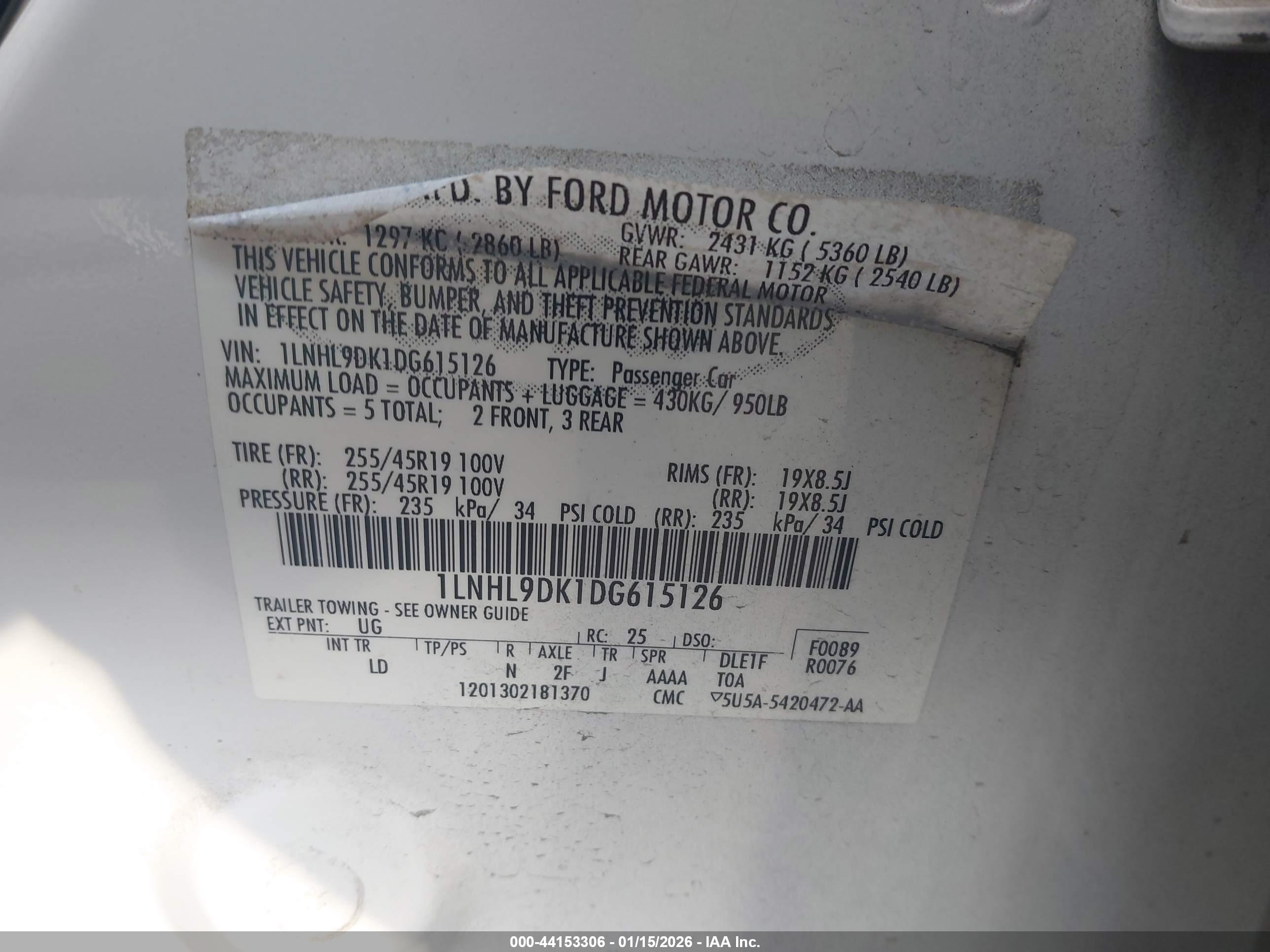 LINCOLN MKS image 9
