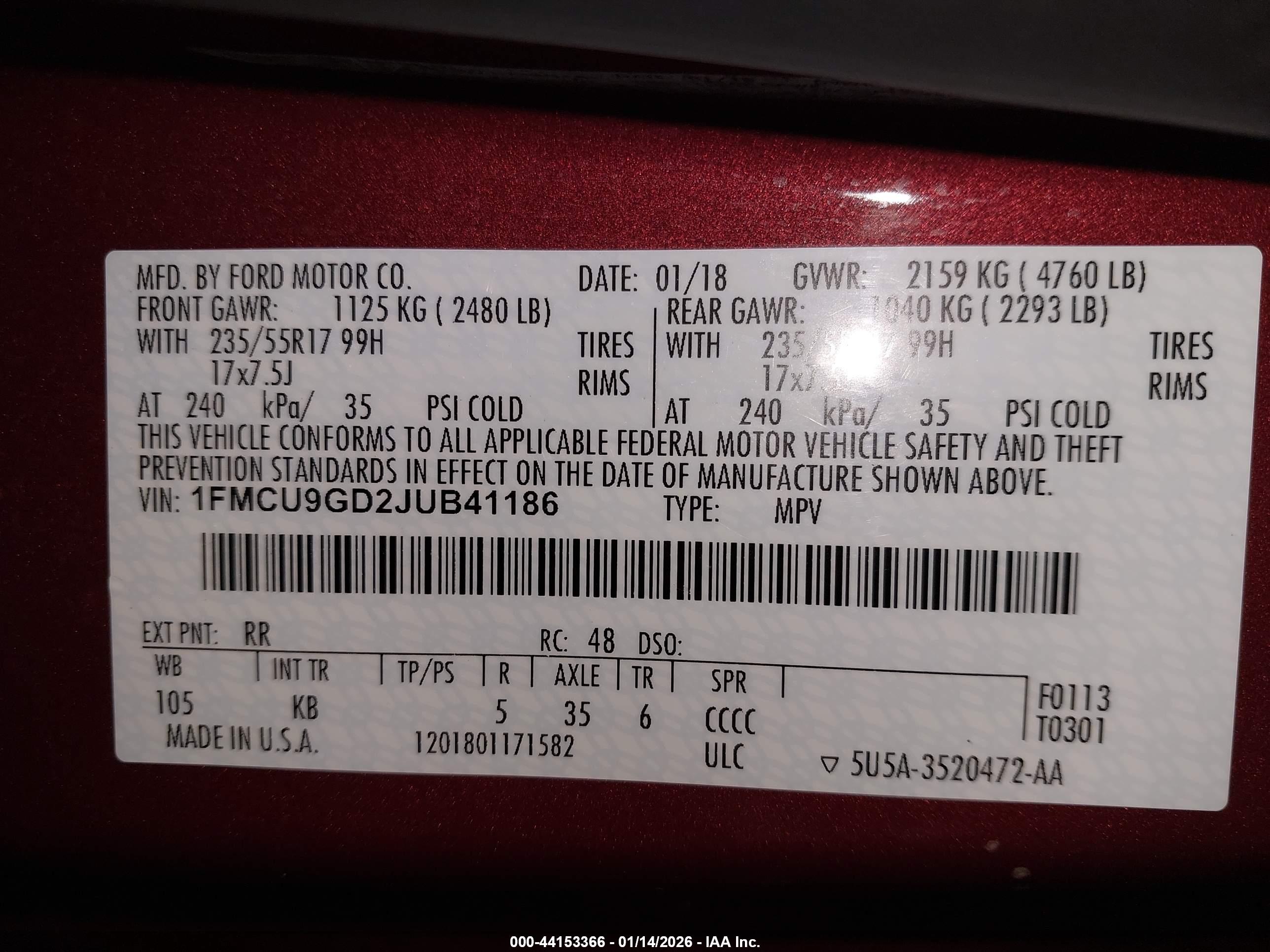FORD ESCAPE image 9