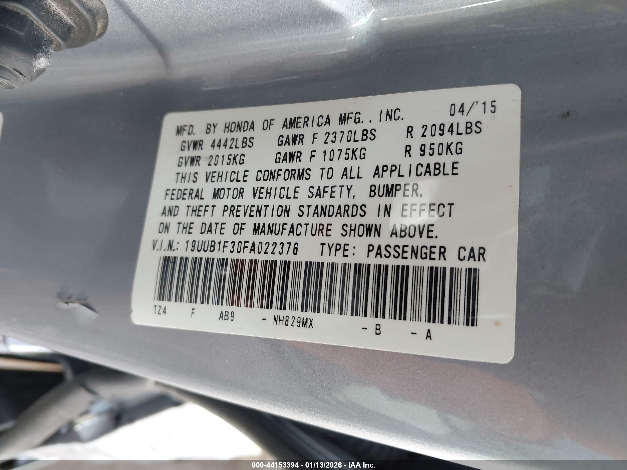 ACURA TLX image 9