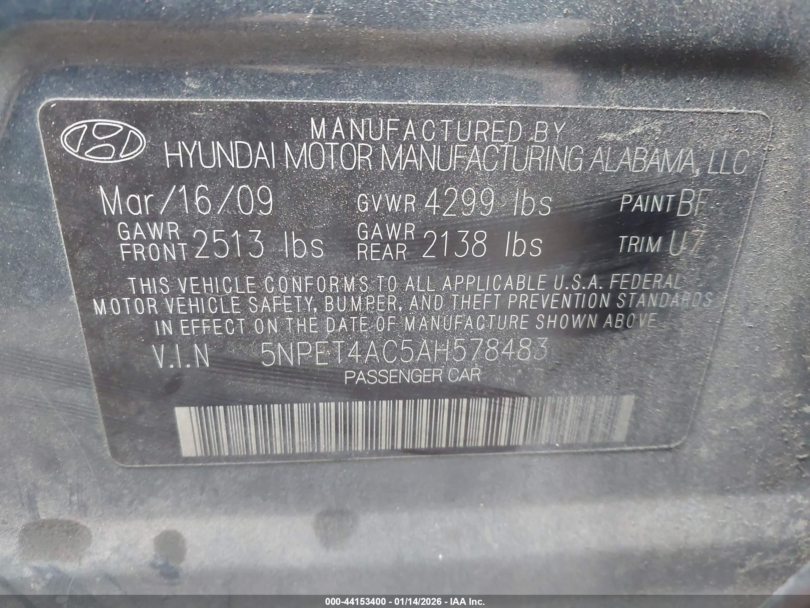 HYUNDAI SONATA image 9