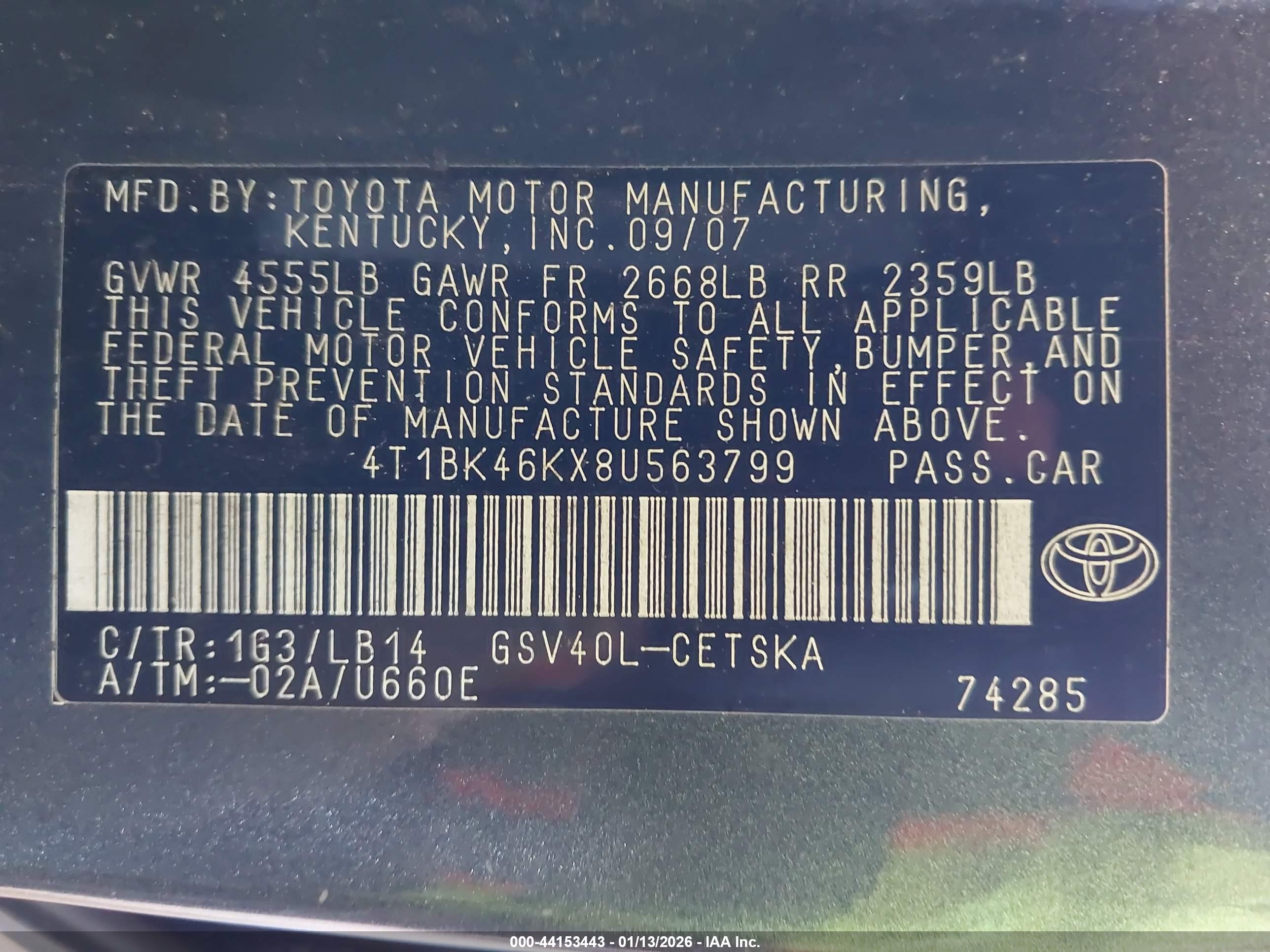 TOYOTA CAMRY image 9