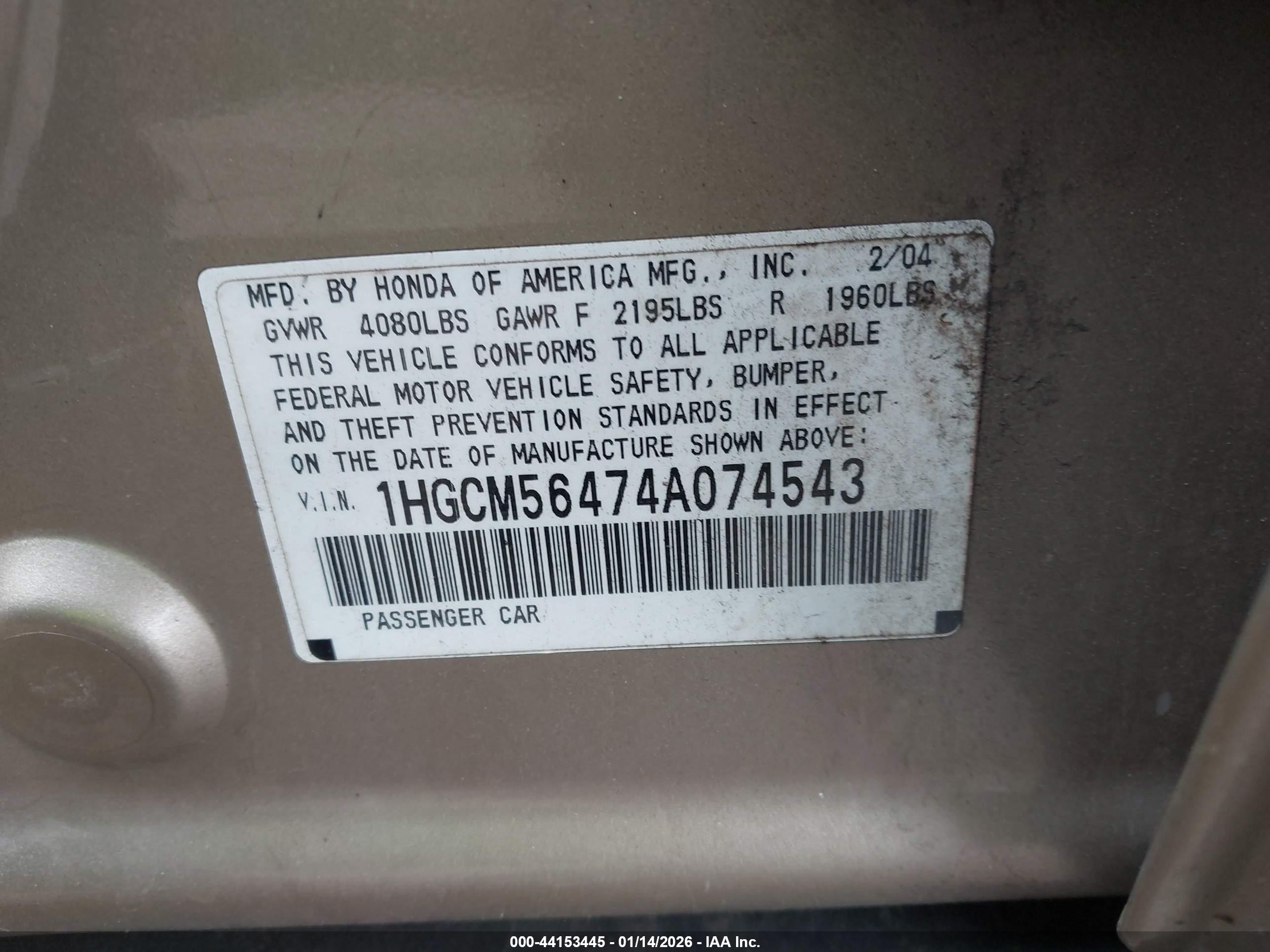 HONDA ACCORD image 9