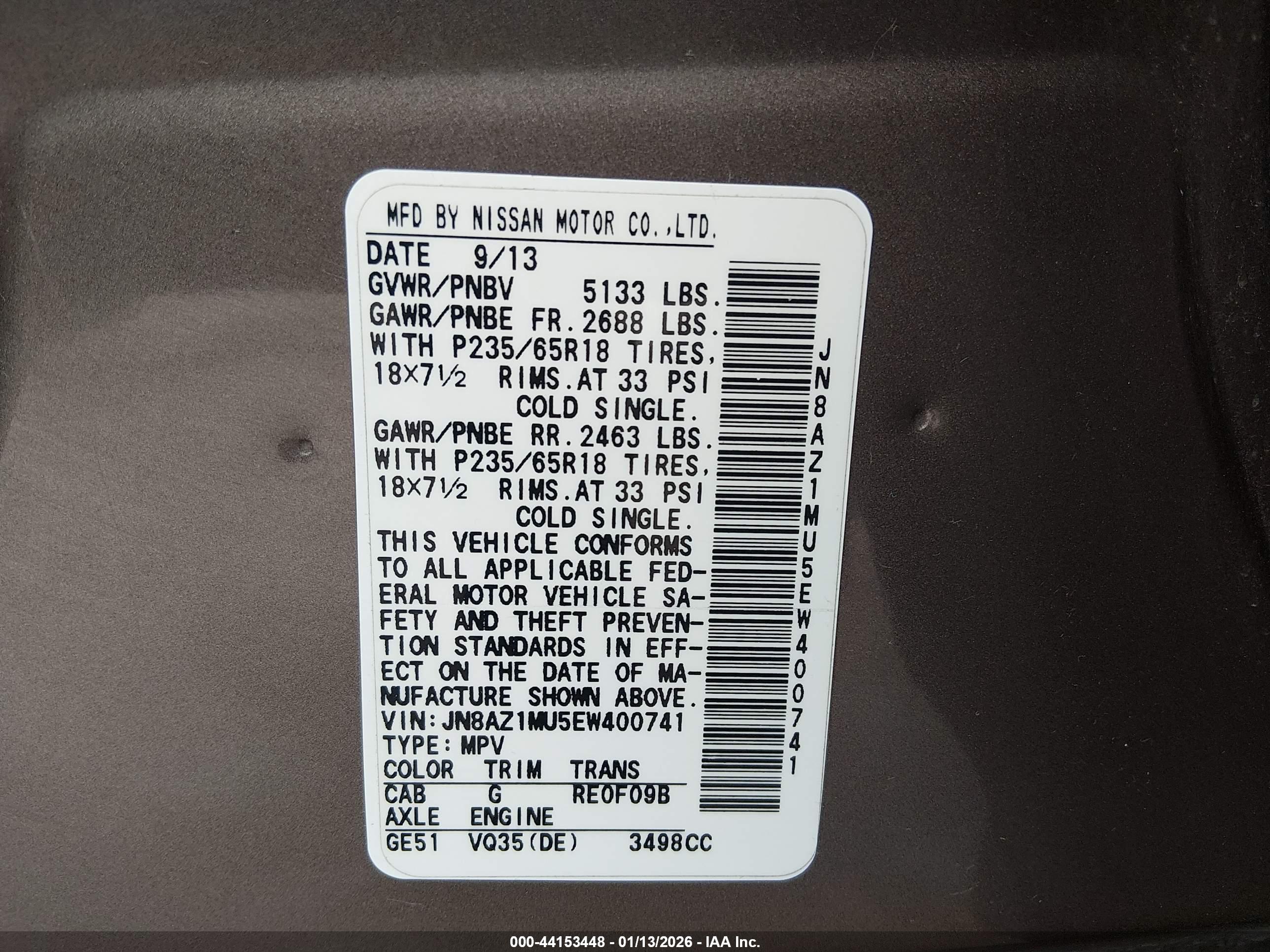 NISSAN MURANO image 9